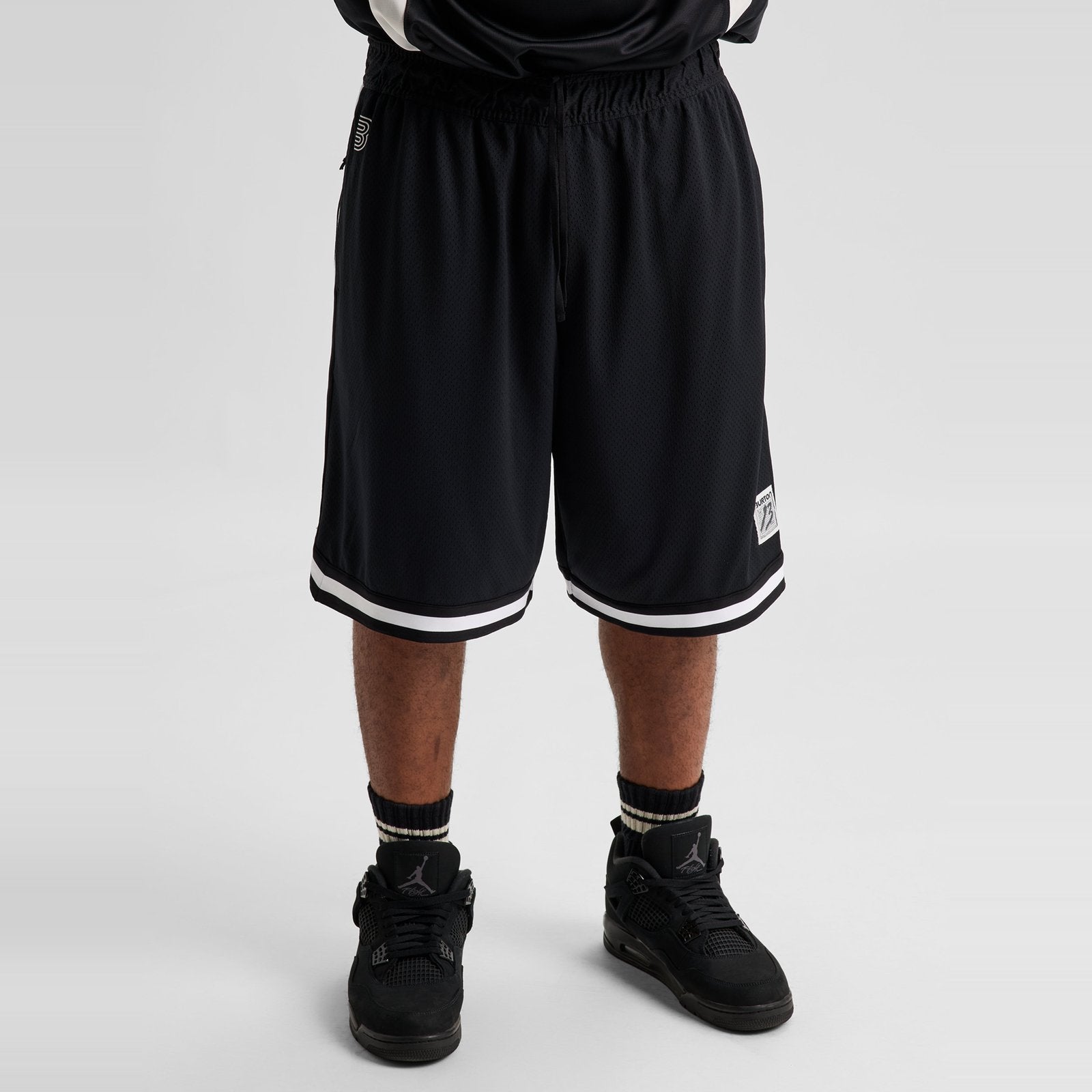 Mens Jersey Shorts True Black - Image 2