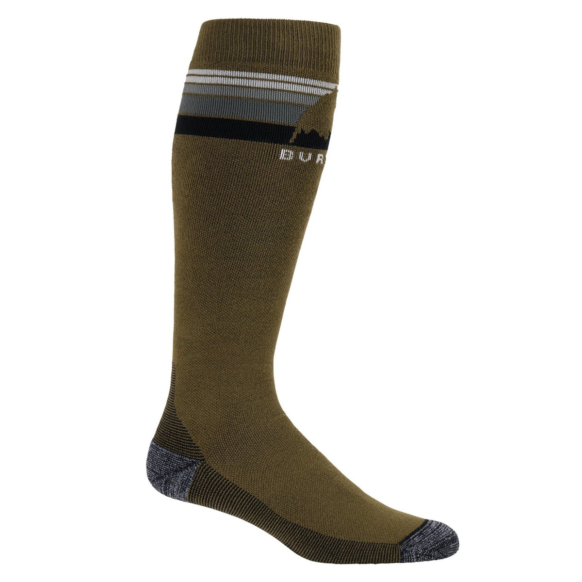 Mens Emblem Midweight Socks Dried Moss - Image 2