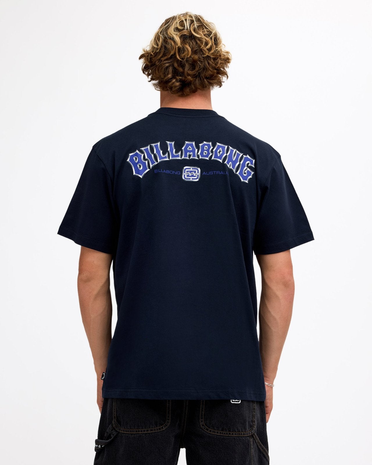 Mens Chrome Arch T-Shirt Navy - Image 2