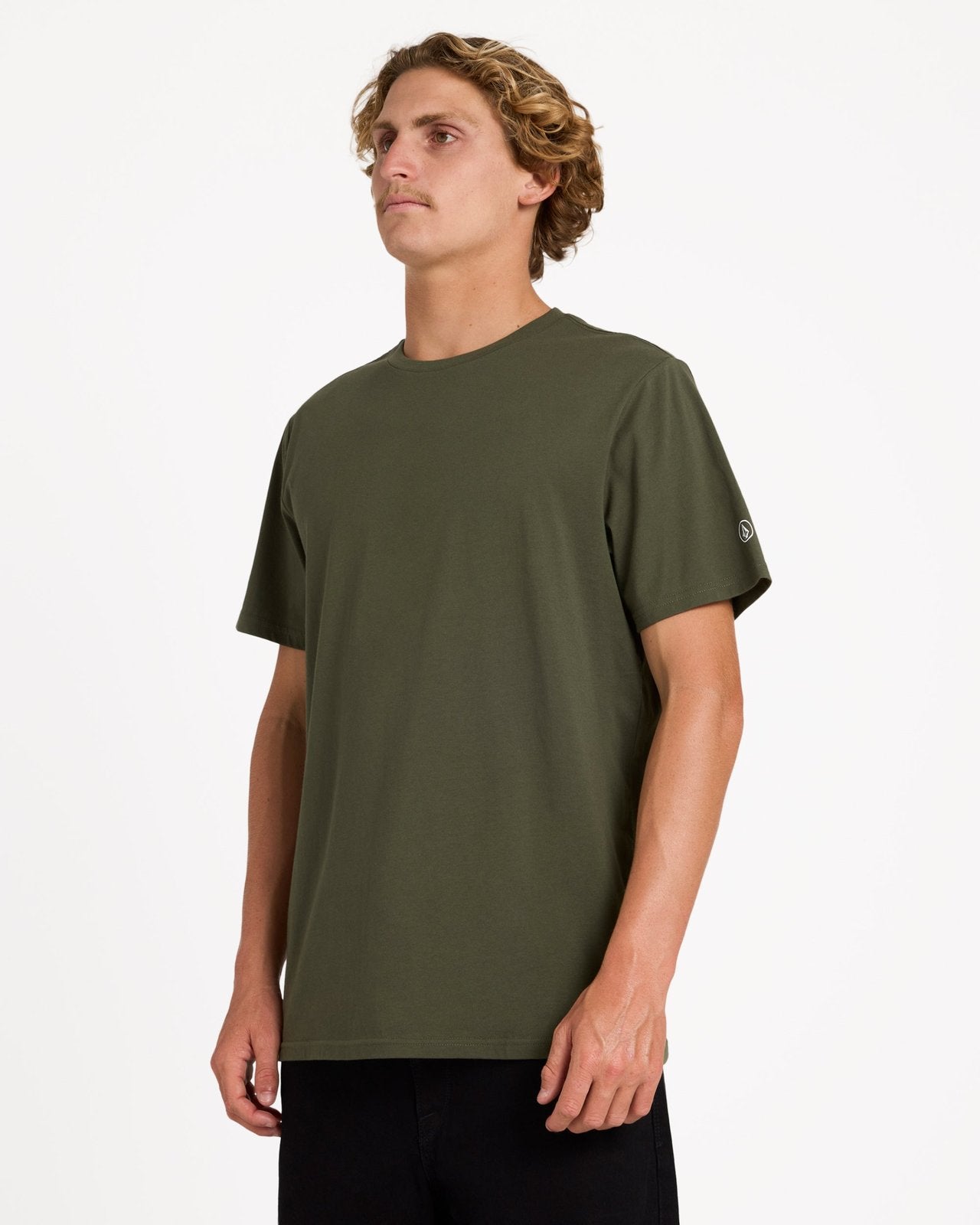 Aus Solid Short Sleeve Tee Squadron Green - Image 2