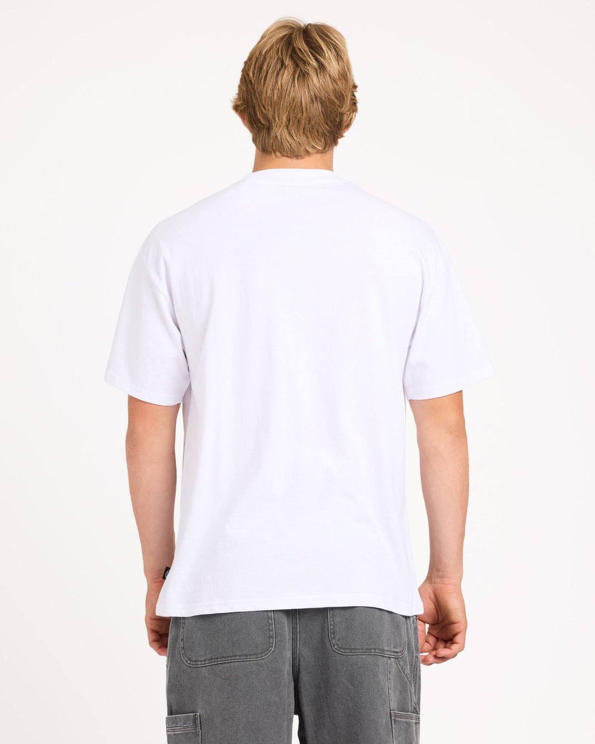 Mens Tilt Panel T-Shirt White - Image 2