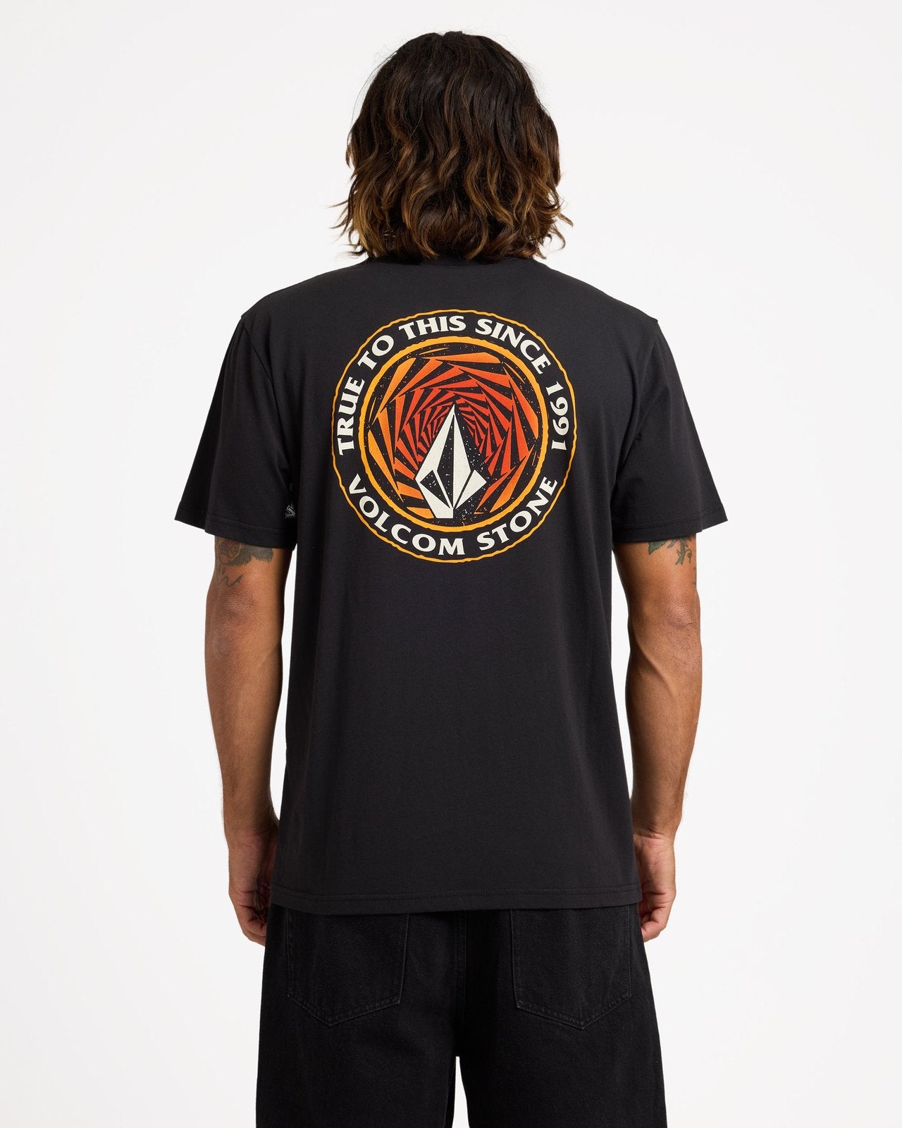 Mens Warpstone T-Shirt Black - Image 2