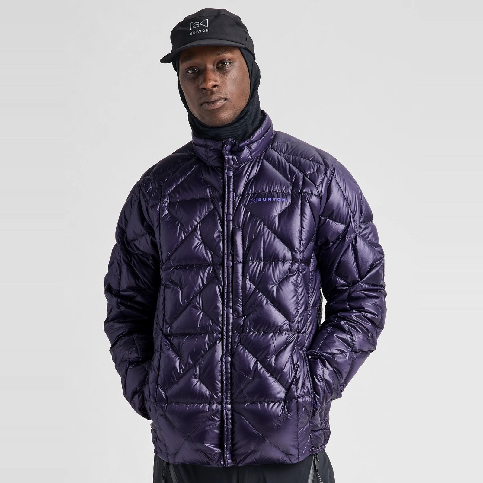 Mens [Ak] Baker Ultralight Down Jacket Nightshade Purple - Image 2