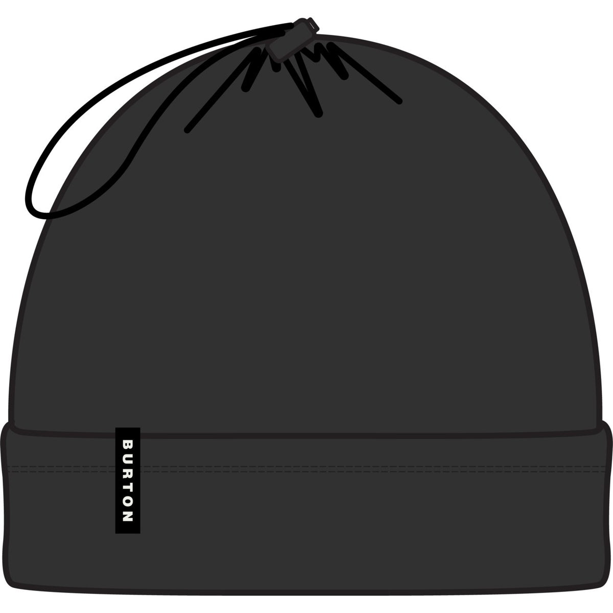 Airtofakie Fleece Beanie True Black - Image 2