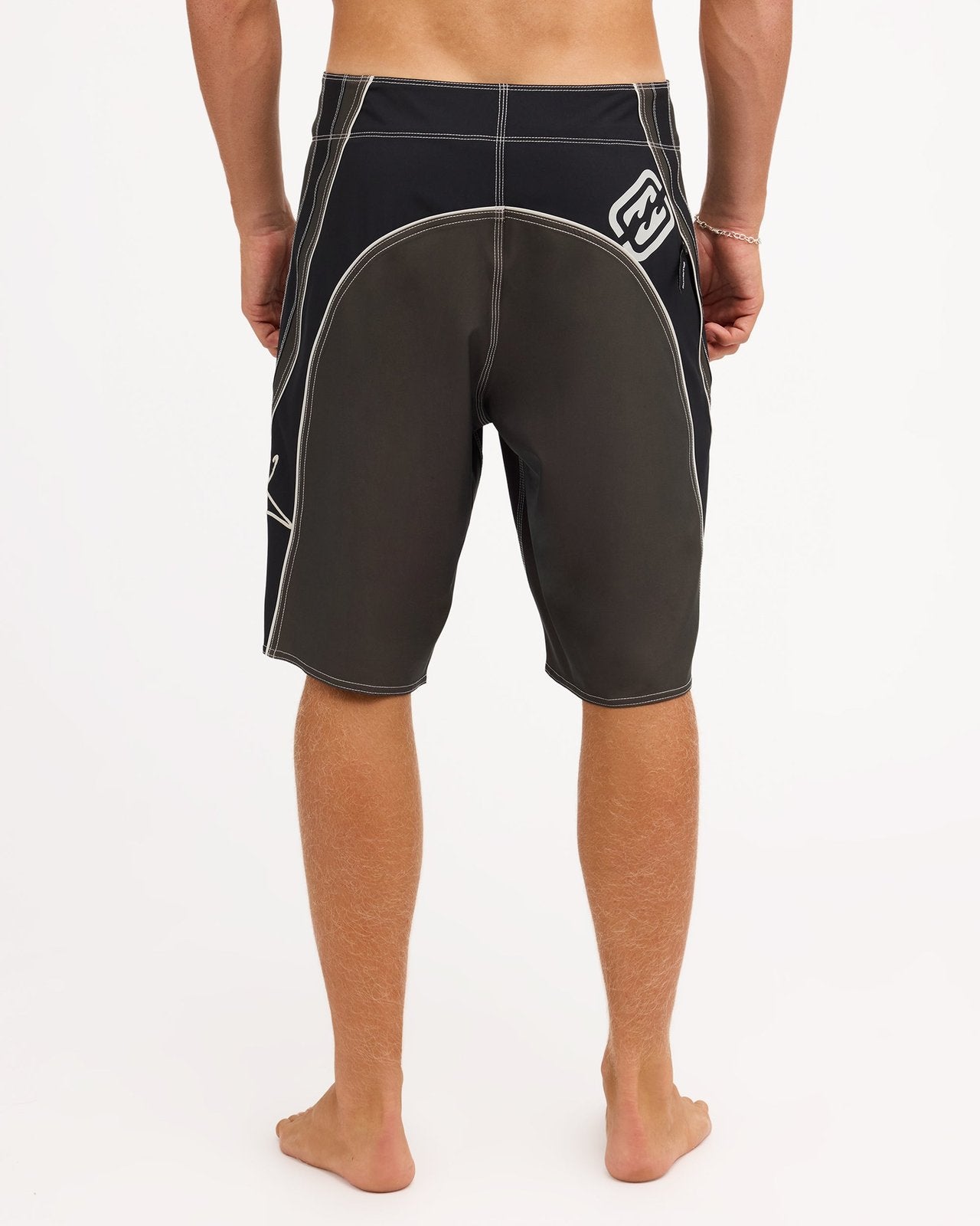 Mens Fluid 2K Pro 21" Board Shorts Dark Brown - Image 2
