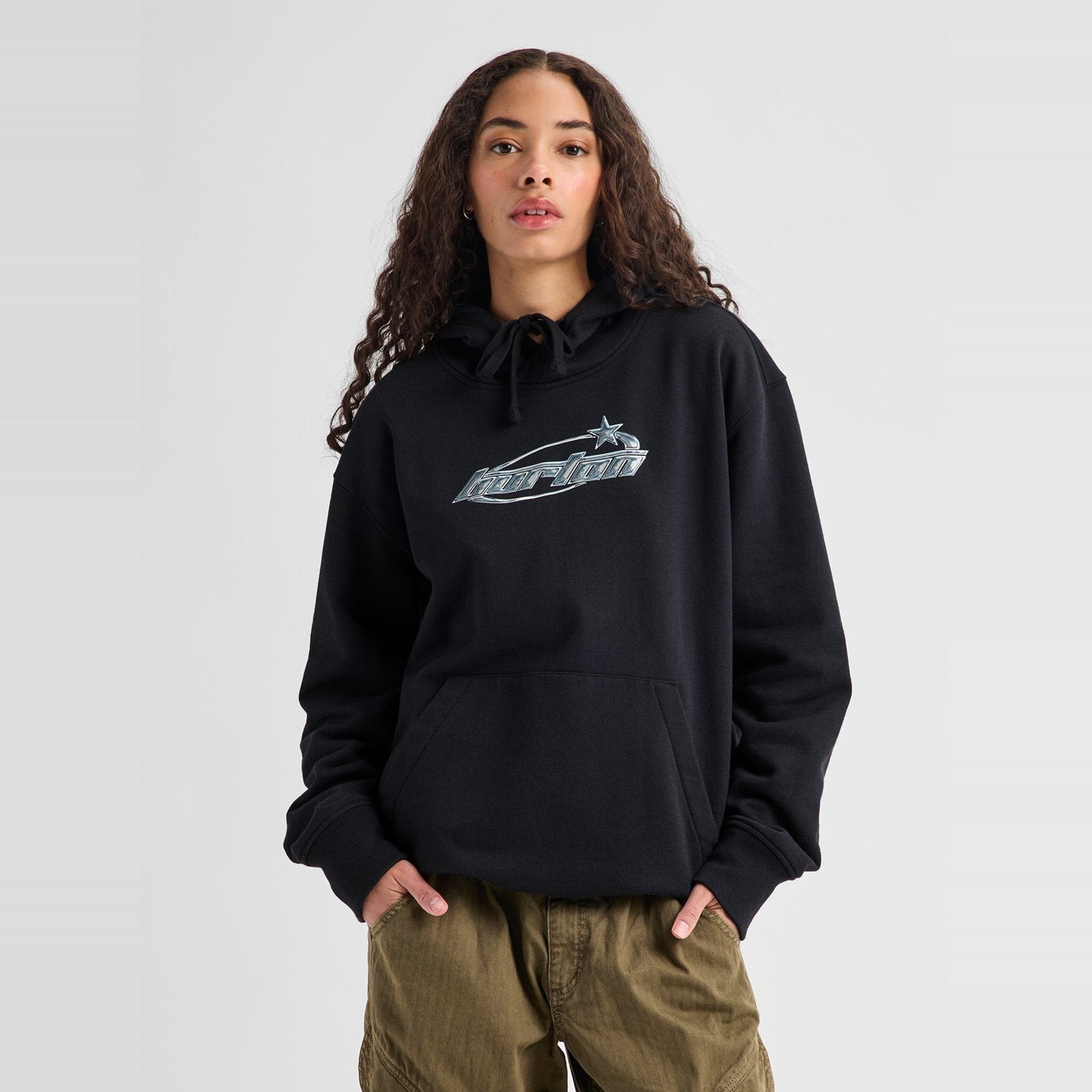 Blossom 27 Pullover Hoodie True Black - Image 2