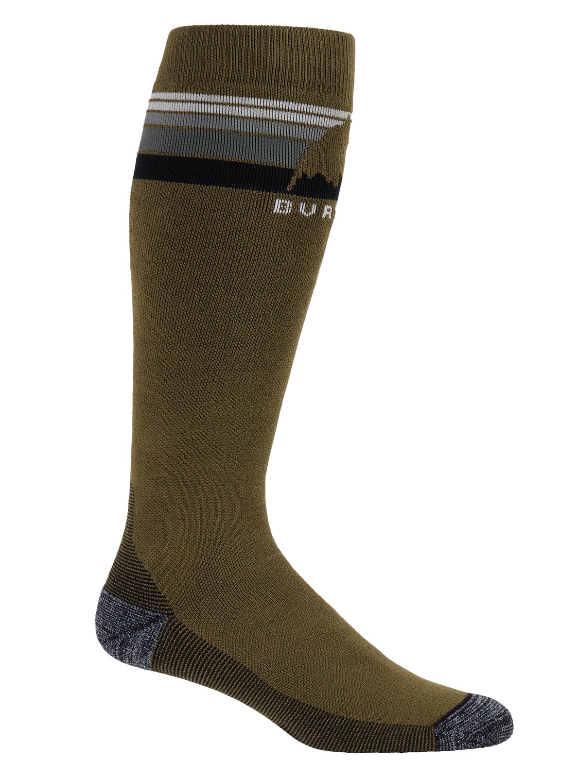Mens Emblem Midweight Socks Dried Moss - Image 2
