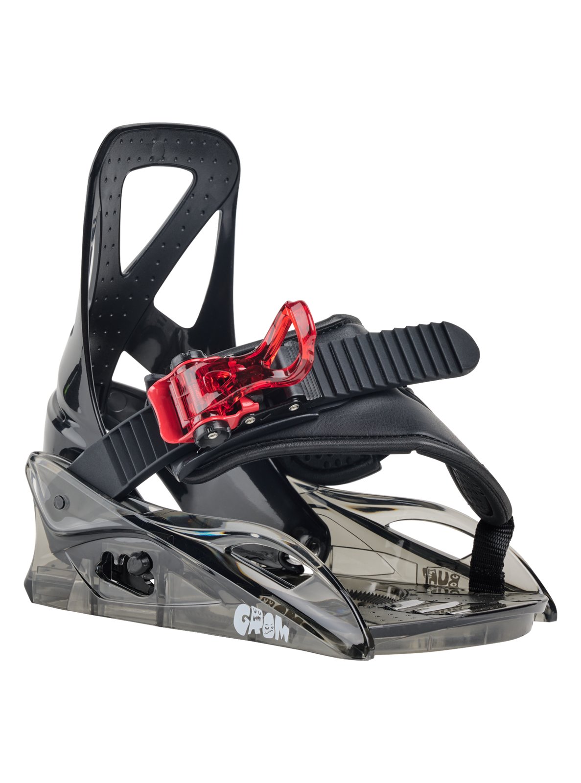 Kids Grom Disc Snowboard Bindings Black - Image 2