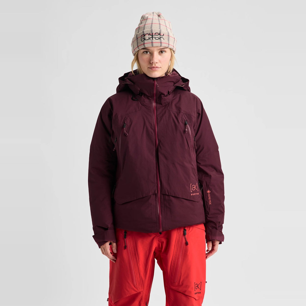 Womens [Ak] Swash Down Insulated Gore-Tex 2L Jacket Rum Raisin - Image 2