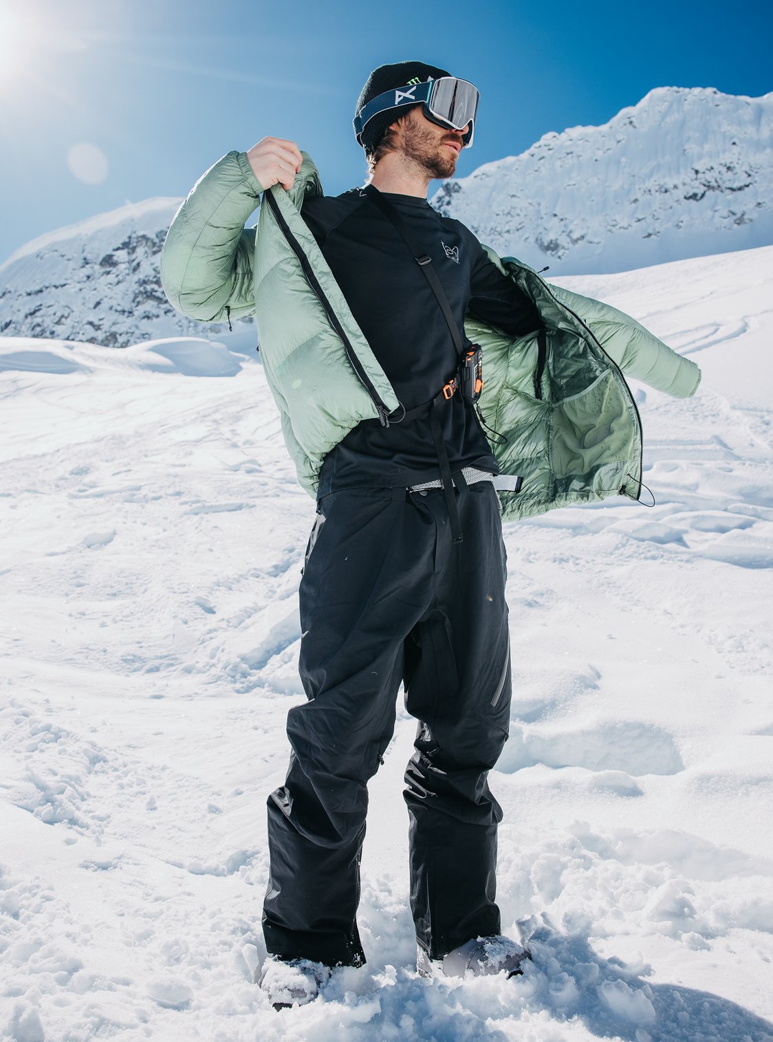 Mens [Ak] Cyclic Gore‑Tex 2L Tall Pants True Black - Image 2