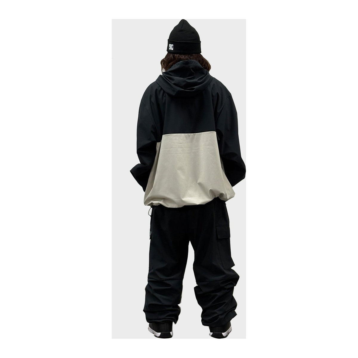 Mens Snow Anorak Insulated Jacket Black - Image 2