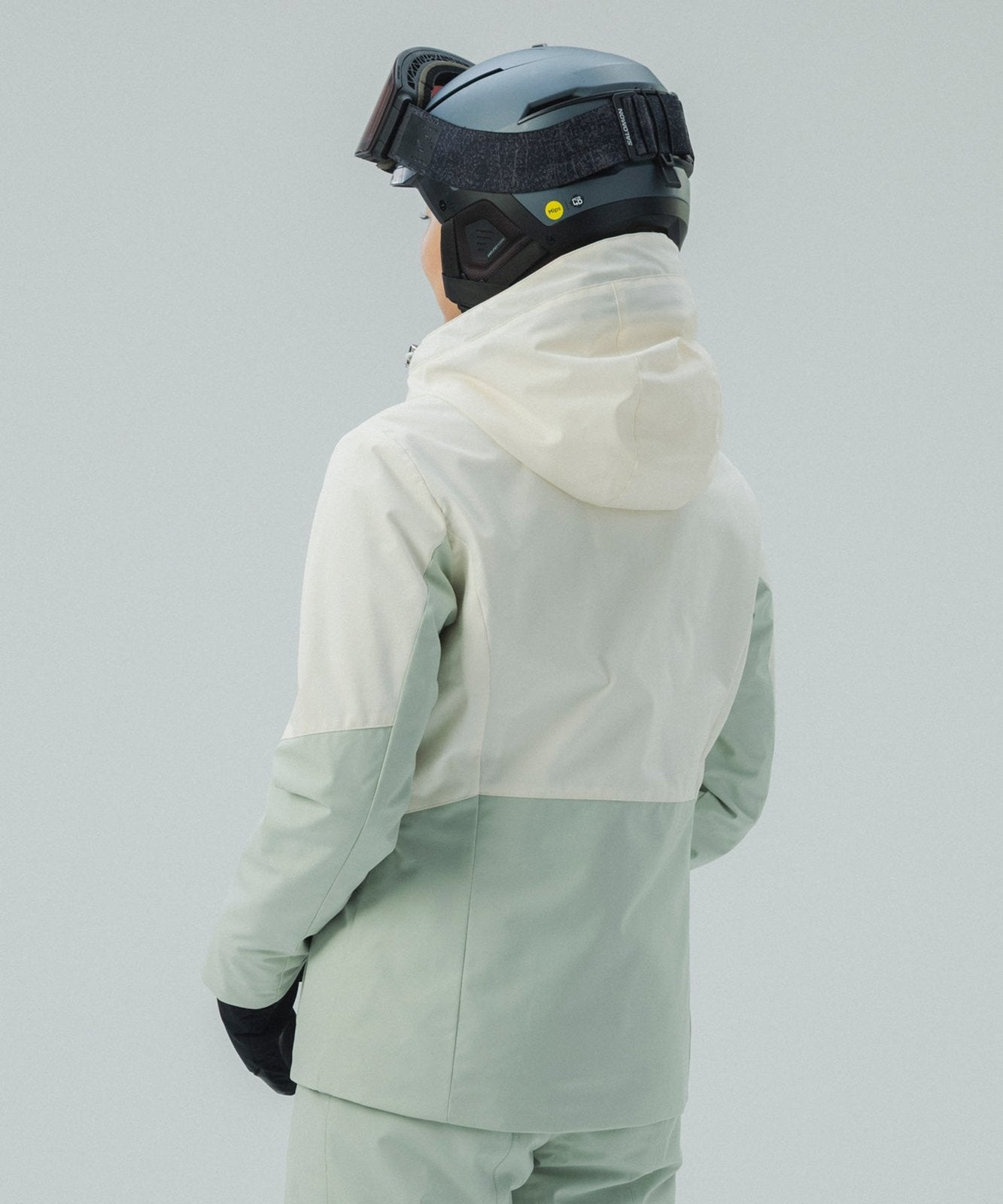 Womens Mist Layer Jacket Off White - Image 2