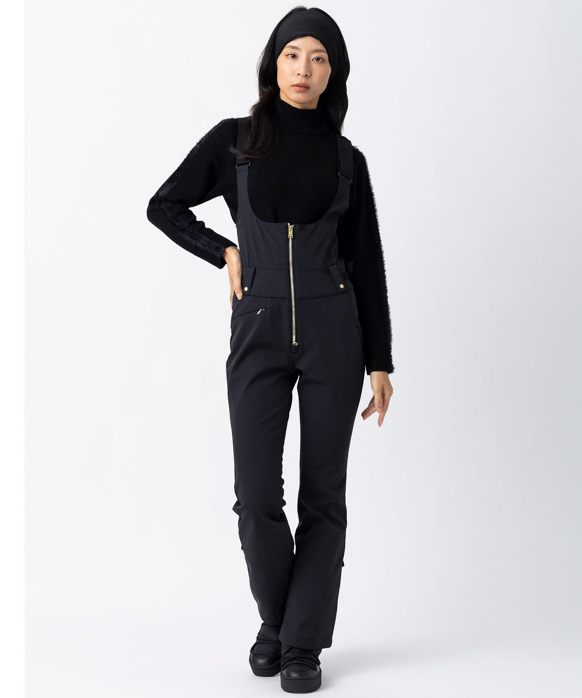 Womens Femjet Bib Pants Black - Image 2