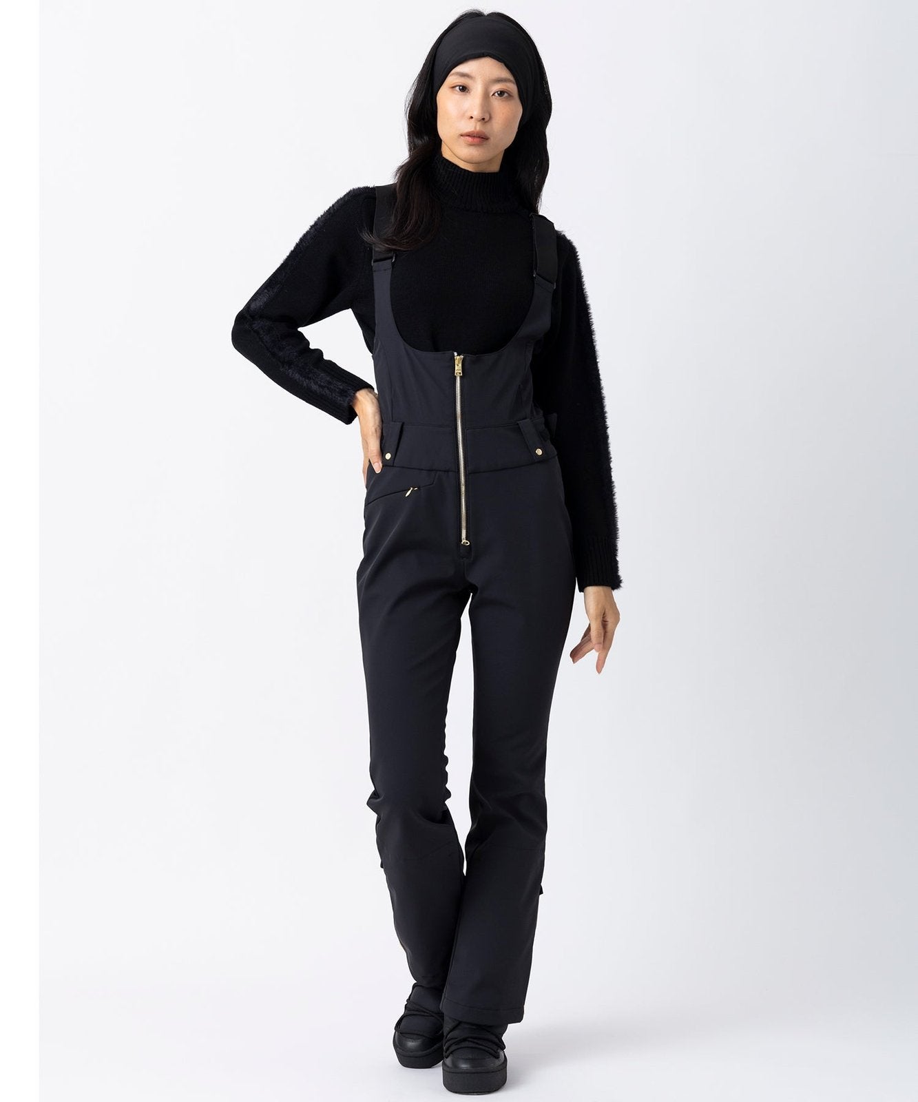 Womens Femjet Bib Pants Black - Image 2