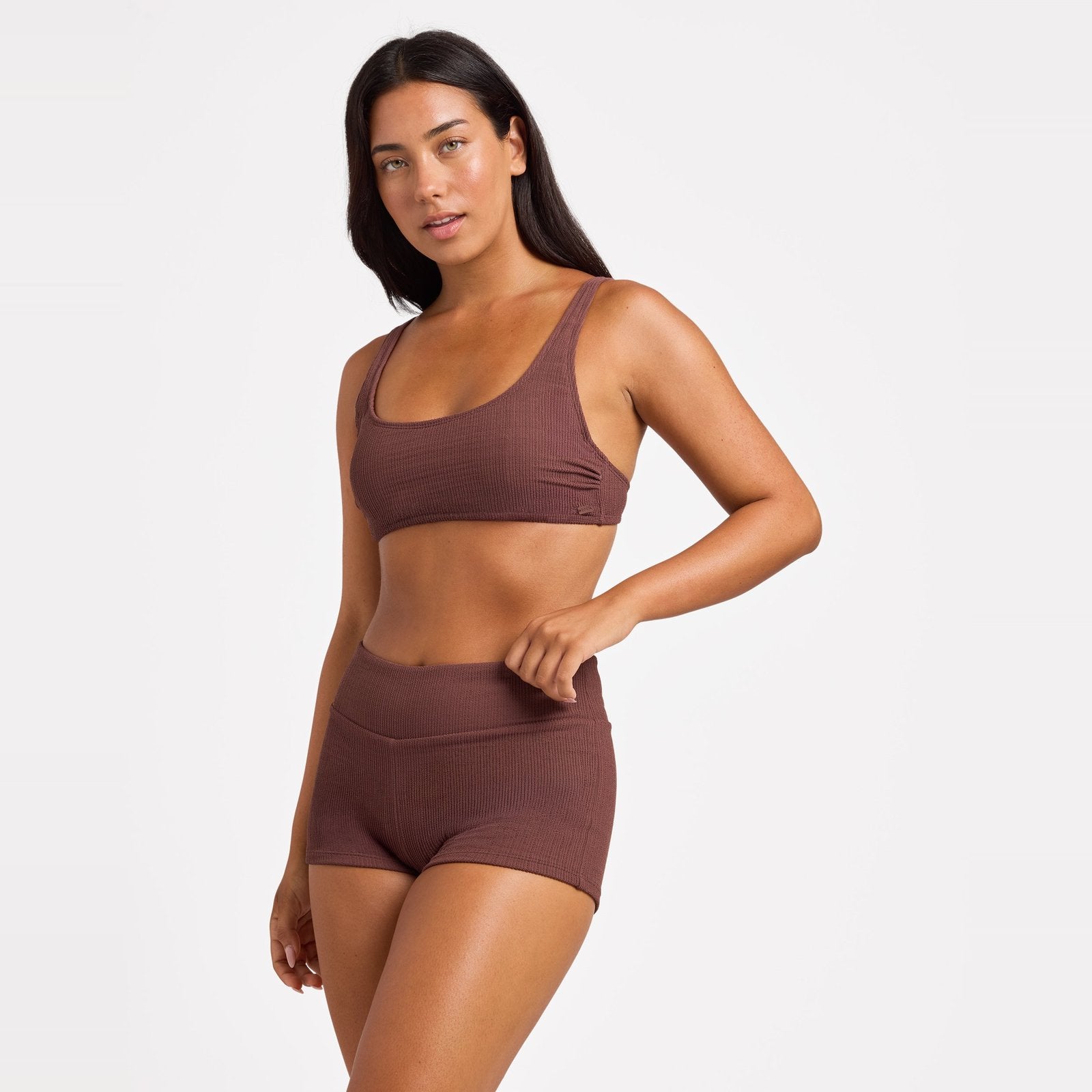 Womens Love Boyleg Bikini Bottom Java - Image 3