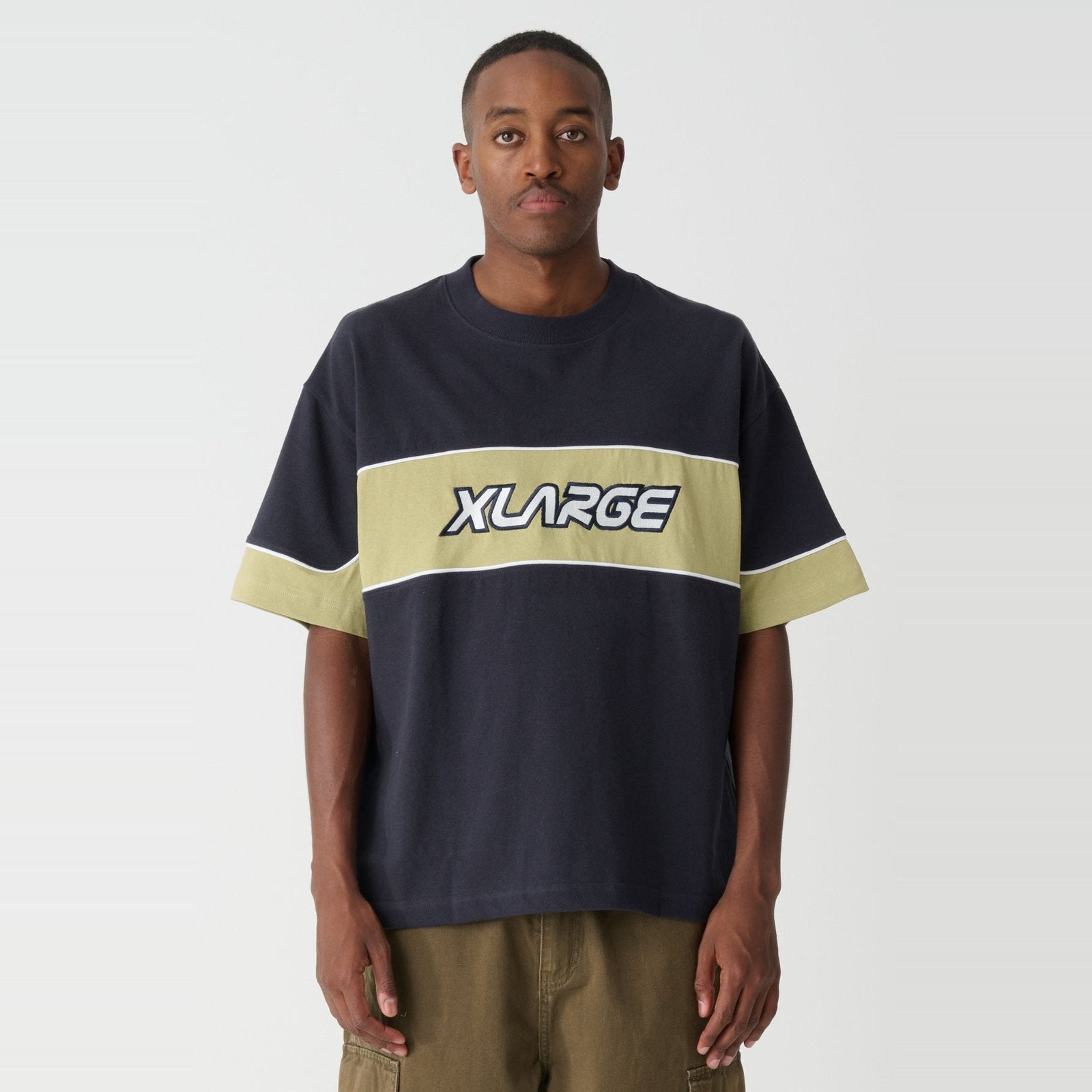 Jungle Panel Gorilla Fit Tee Pigment Captain Navy - Image 3