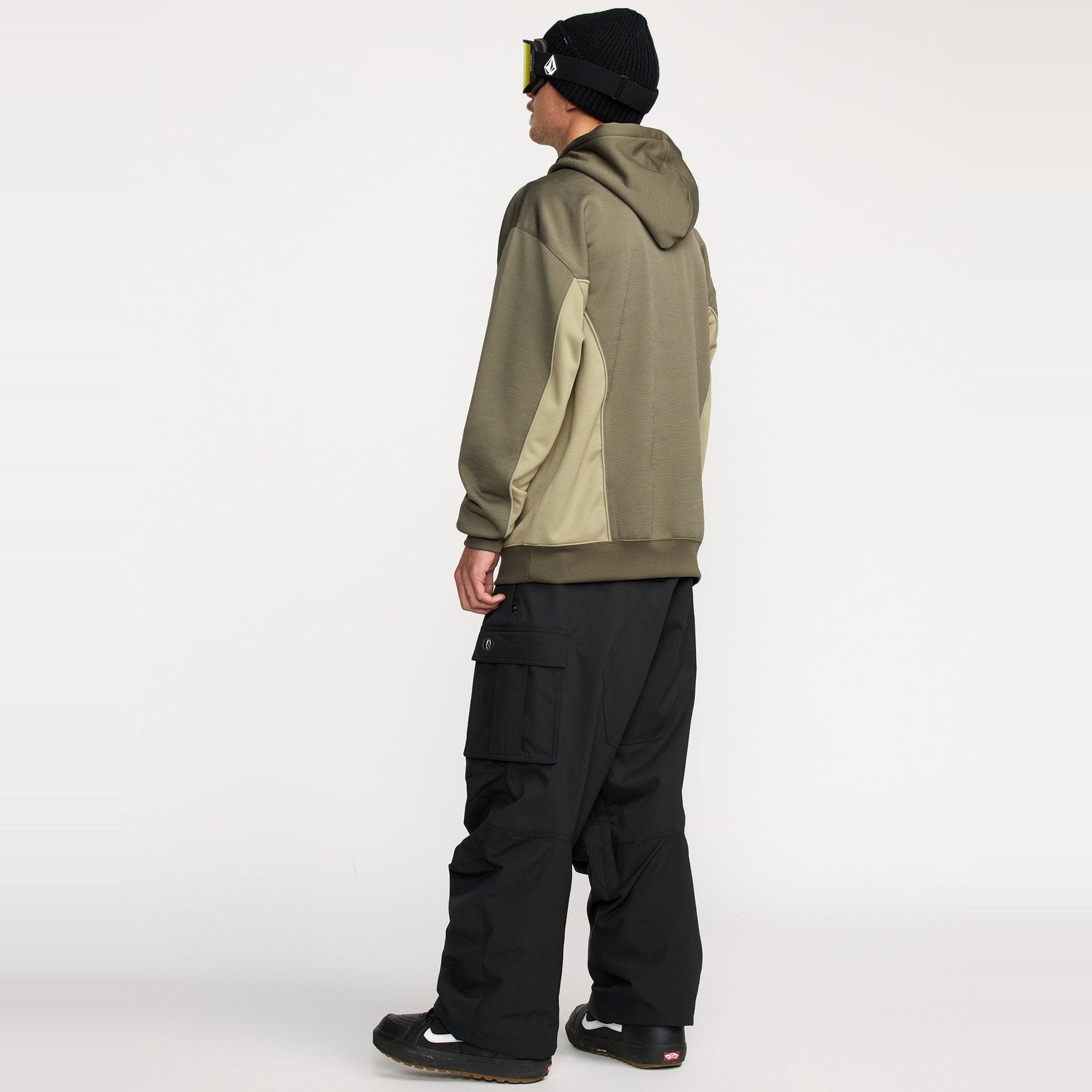 Mens Nwrk Baggy Snowboard Pants Black - Image 3