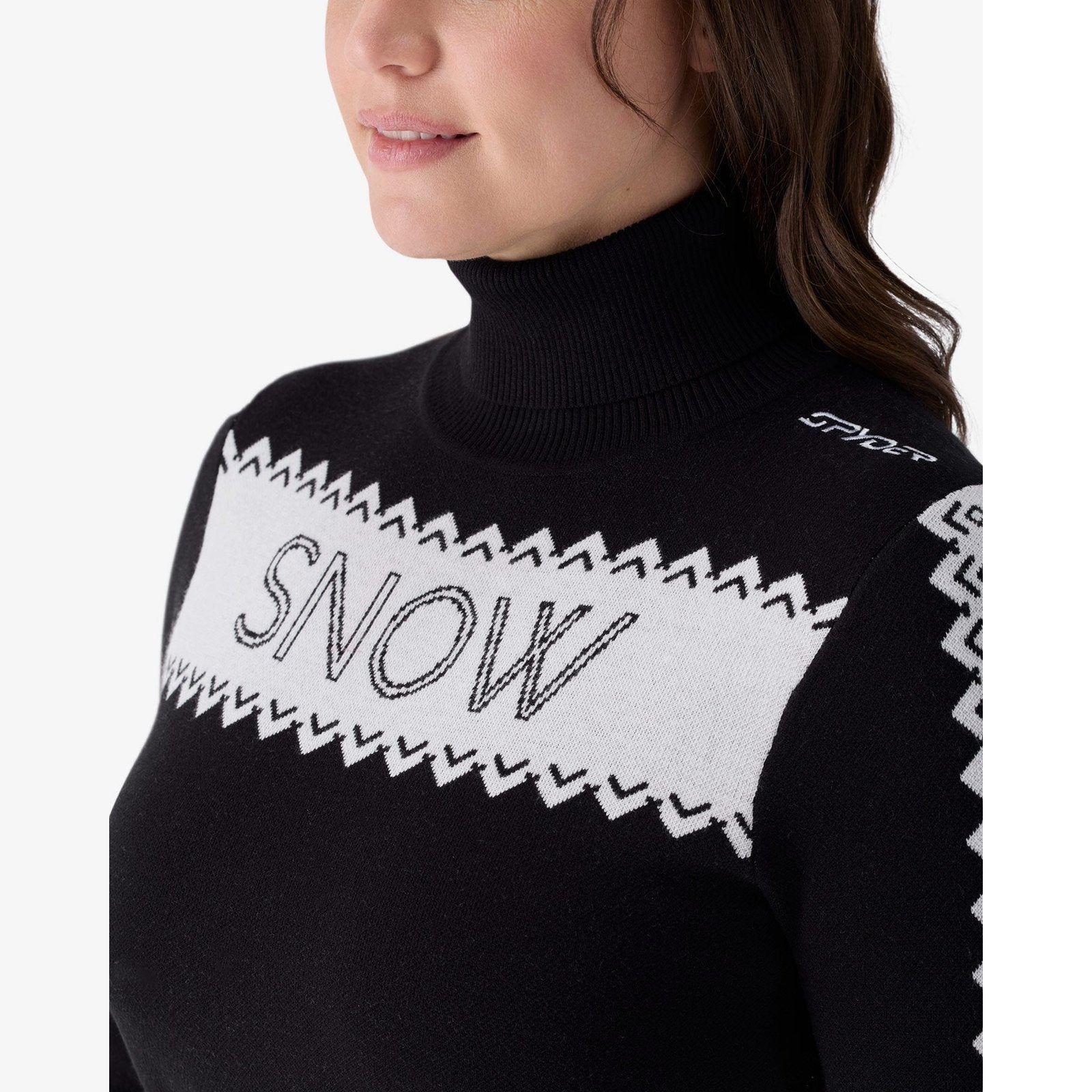 Womens Stellar Ski Sweater Black - Image 3