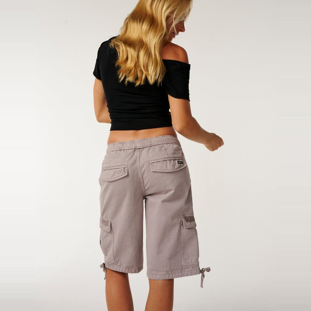 Echo Wave Cargo Shorts Stone - Image 3