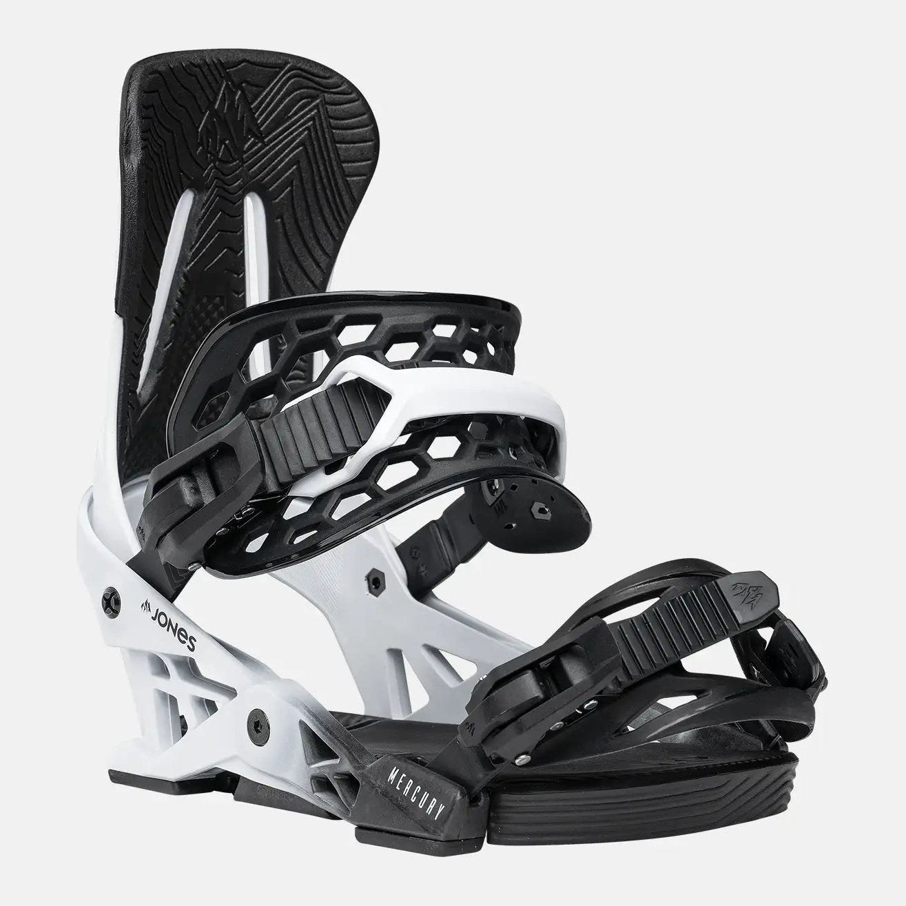 Mens Mercury Snowboard Bindings Cloud White - Image 3
