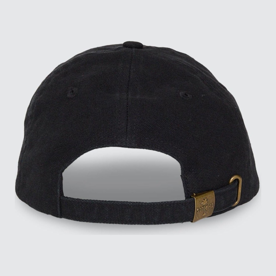 Minimal 6 Panel Cap Washed Black - Image 3