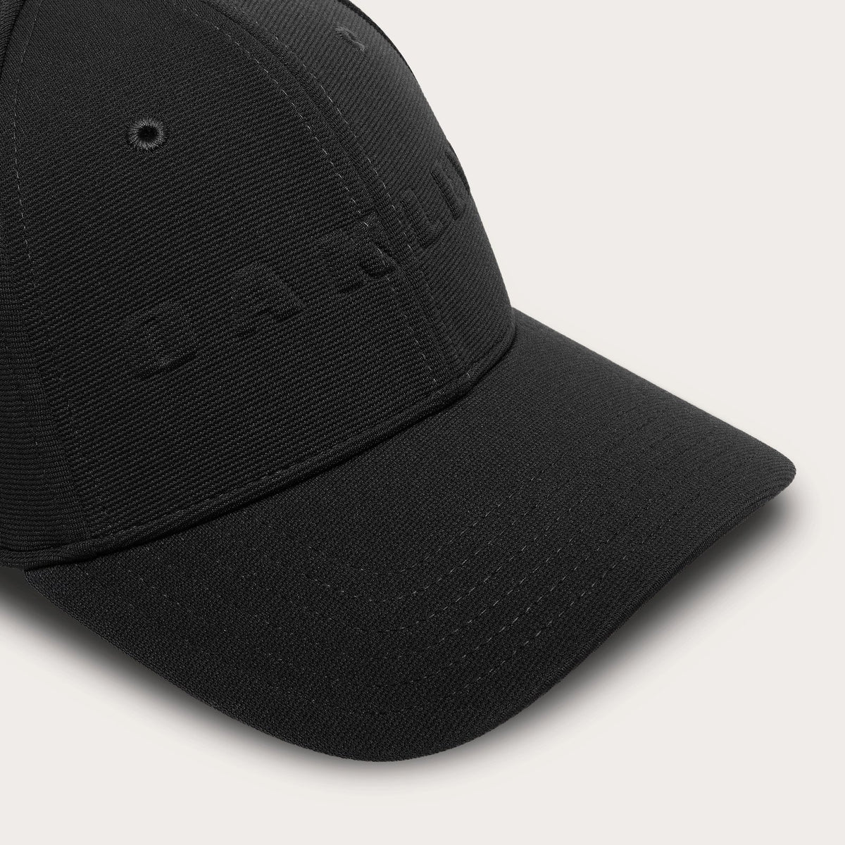 Bark Embossed Hat Pitch Black/Flame Red - Image 3