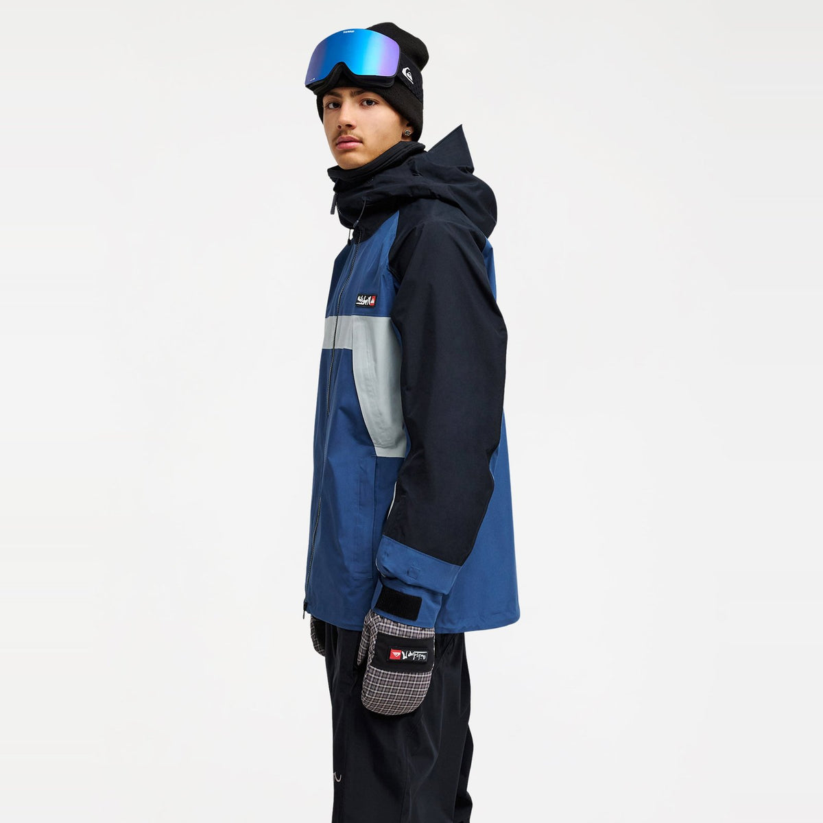 Mens Young Guns Gore-Tex Snow Jacket Dark Denim - Image 3