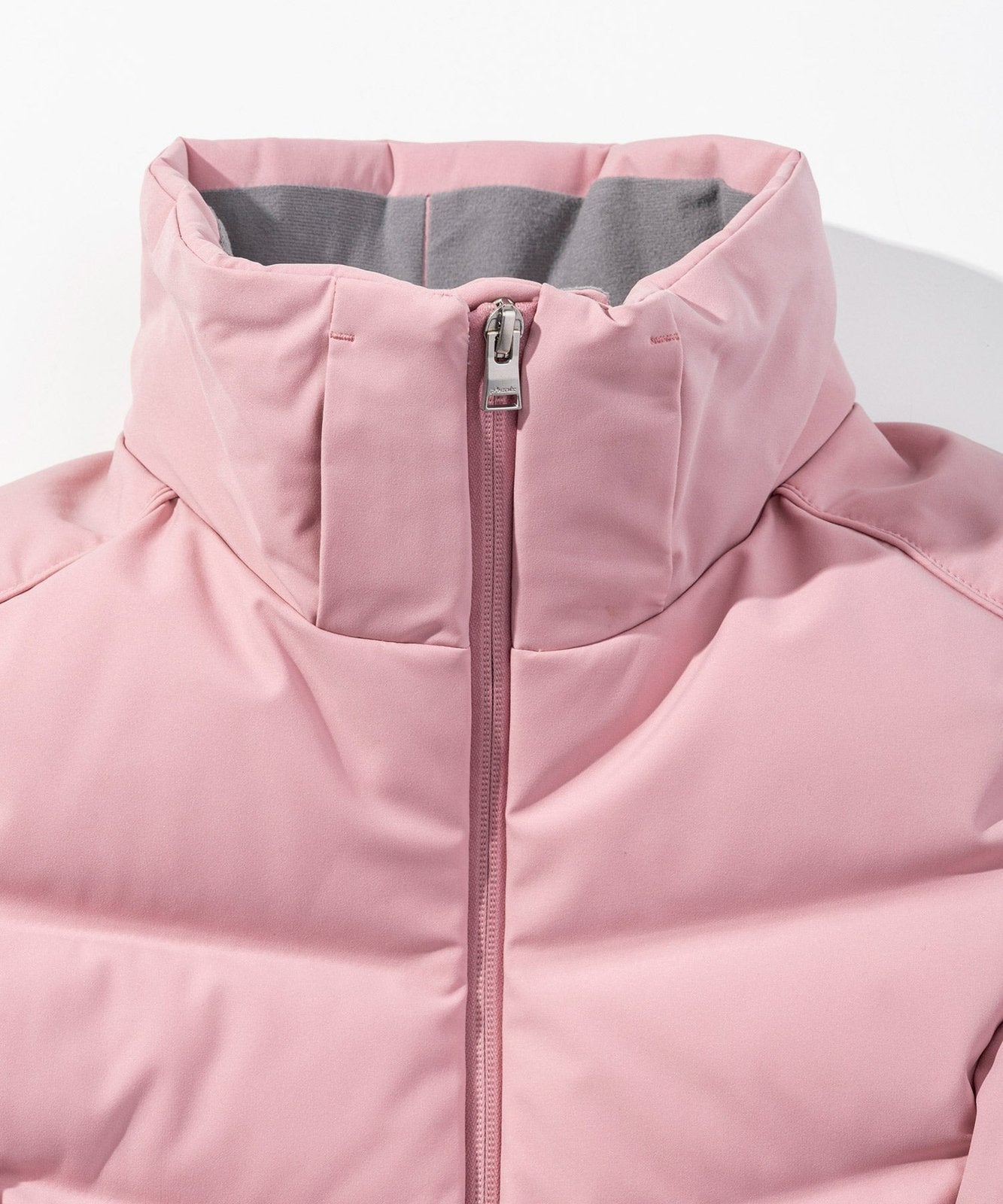 Womens Seamless Down Jacket Light Pink - Image 30