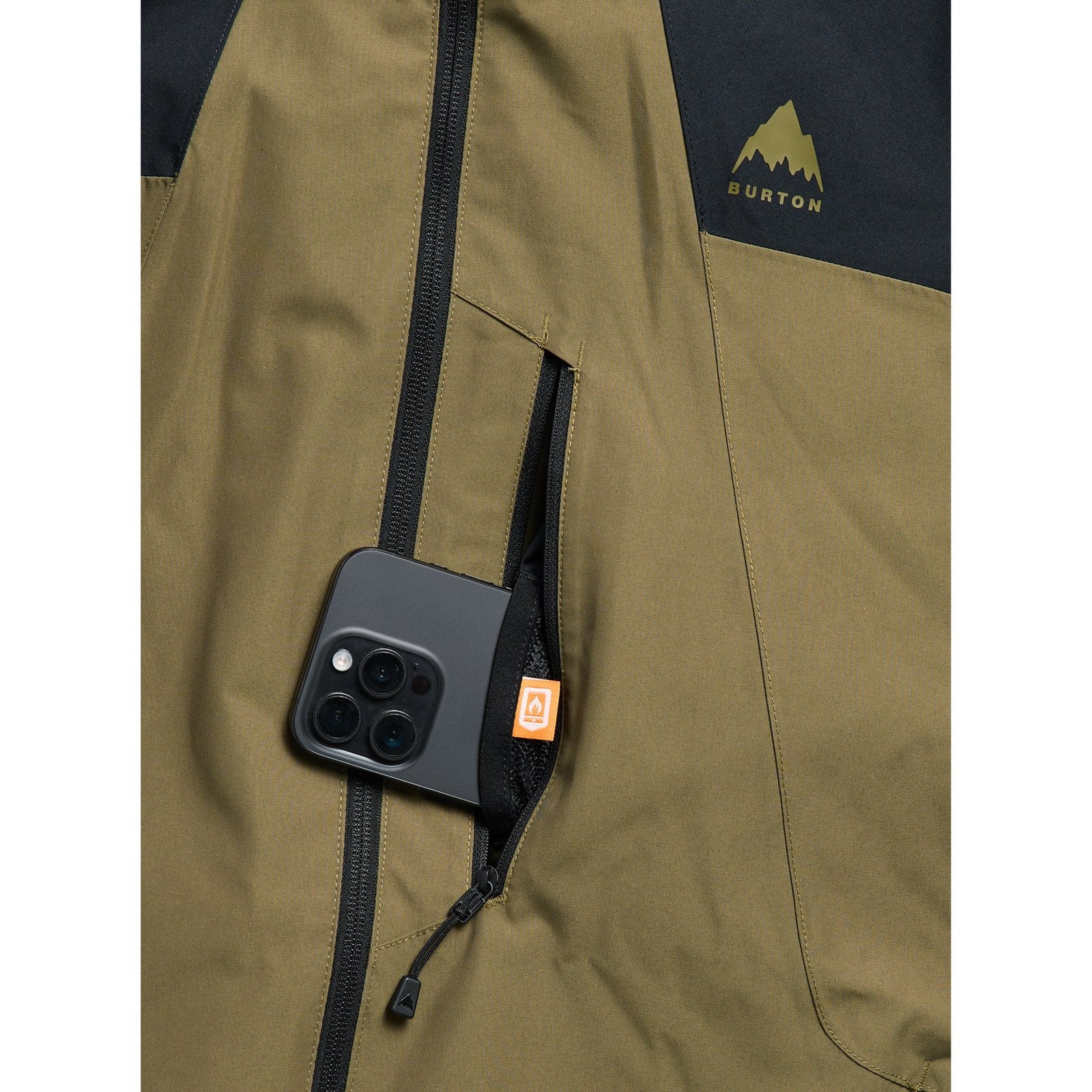 Mens Reserve 2L Jacket True Black/Dried Moss - Image 31