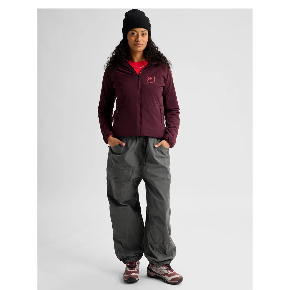 Womens [Ak] Helium Hooded Stretch Insulated Jacket True Black - Image 23