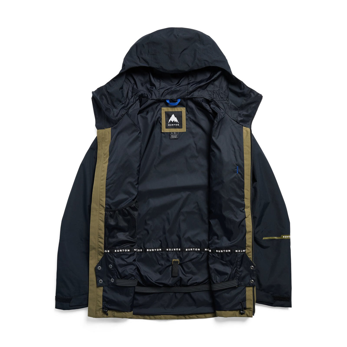 Mens Reserve 2L Jacket True Black/Dried Moss - Image 32