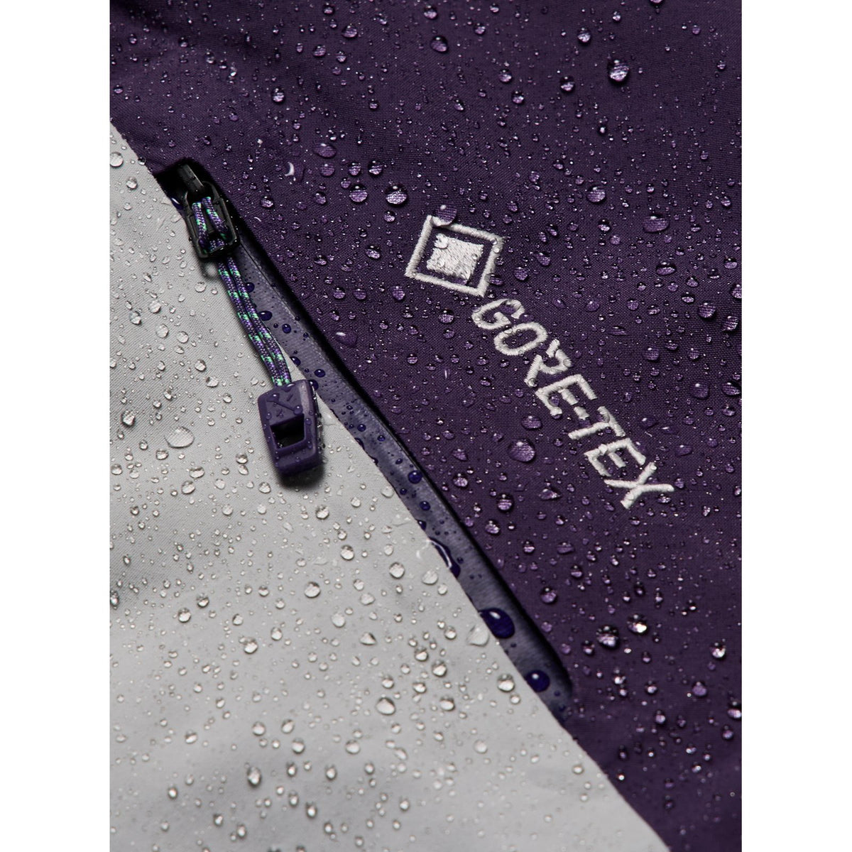 Mens [Ak] Swash Synthetic Insulated Gore-Tex 2L Jacket Nightshade Purple / Apparition Gray / Green Voltage - Image 33