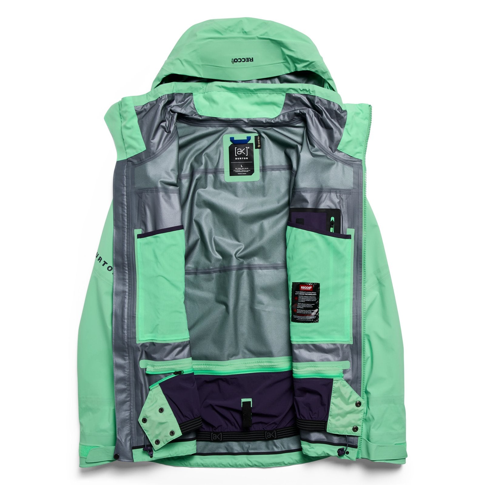 Mens [Ak] Hover Gore-Tex C-Knit 3L Stretch Jacket Green Voltage - Image 39