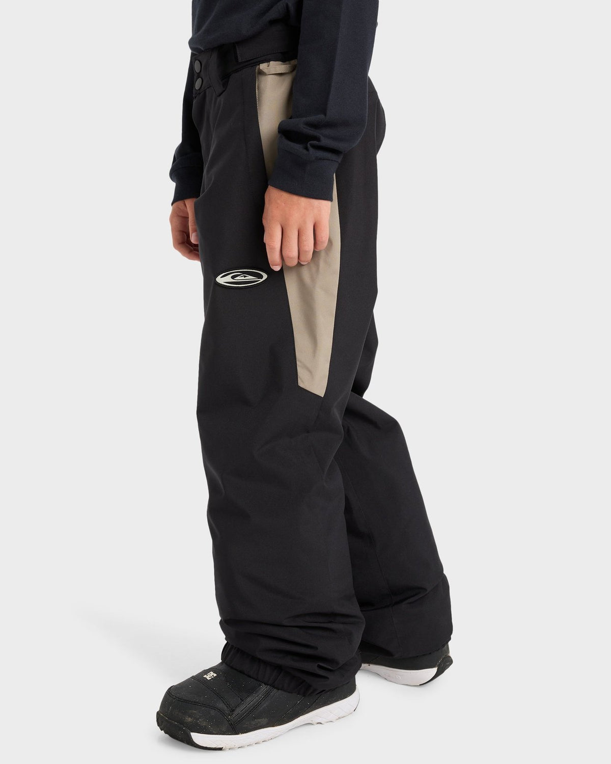 Boys 8-16 Snow Down Snow Pants True Black - Image 3