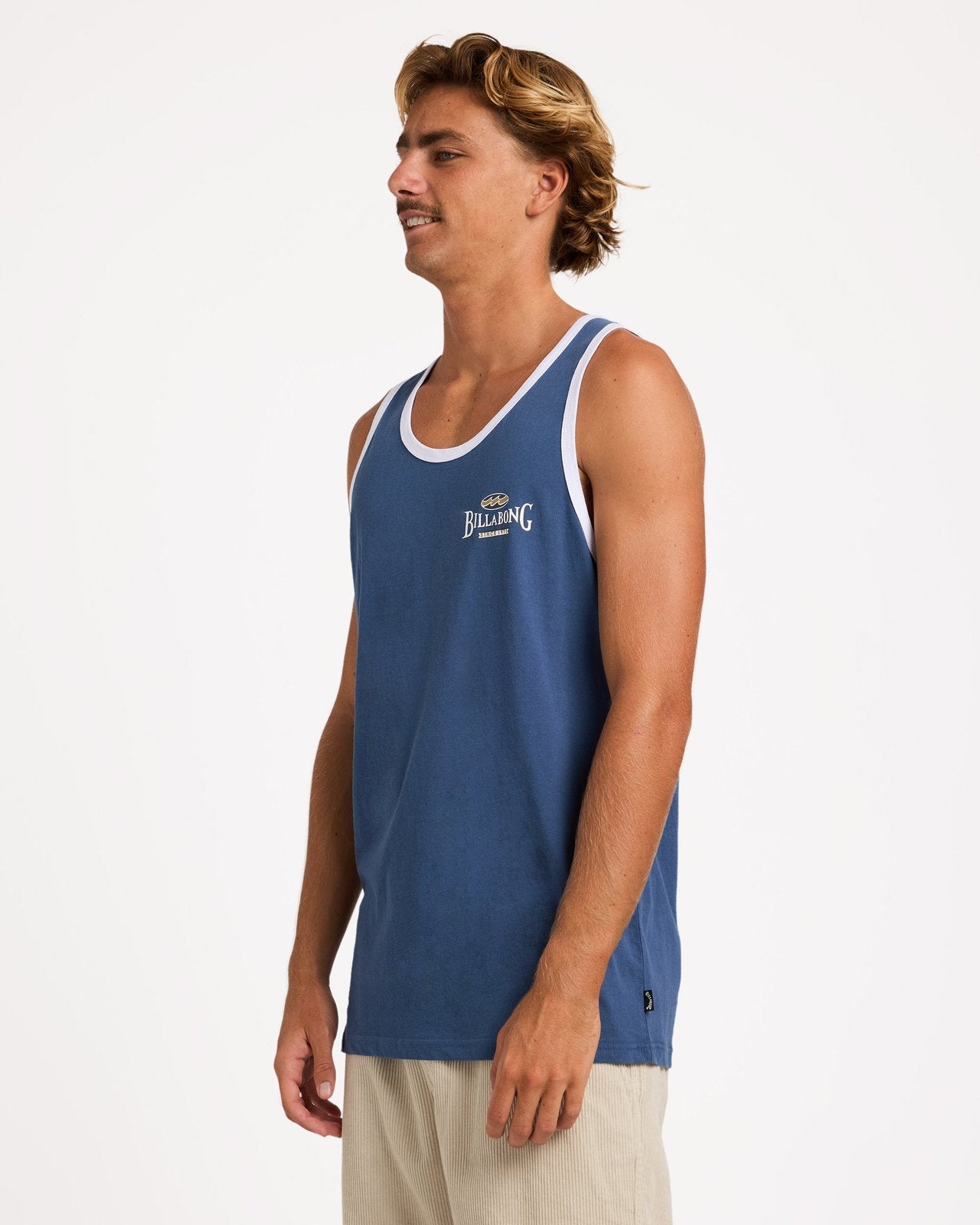 Mens Crossboards Tank Top Dark Denim - Image 3