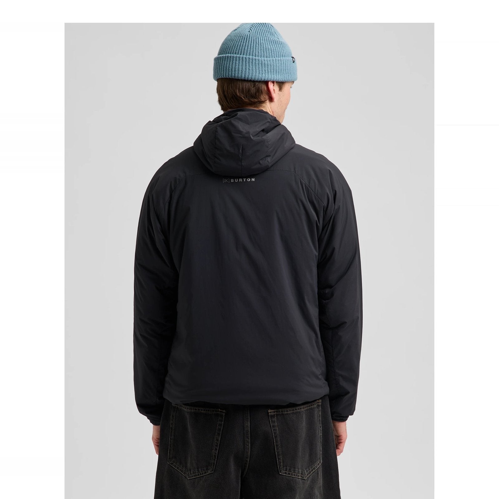 Mens [Ak] Helium Hooded Stretch Insulated Jacket True Black - Image 3