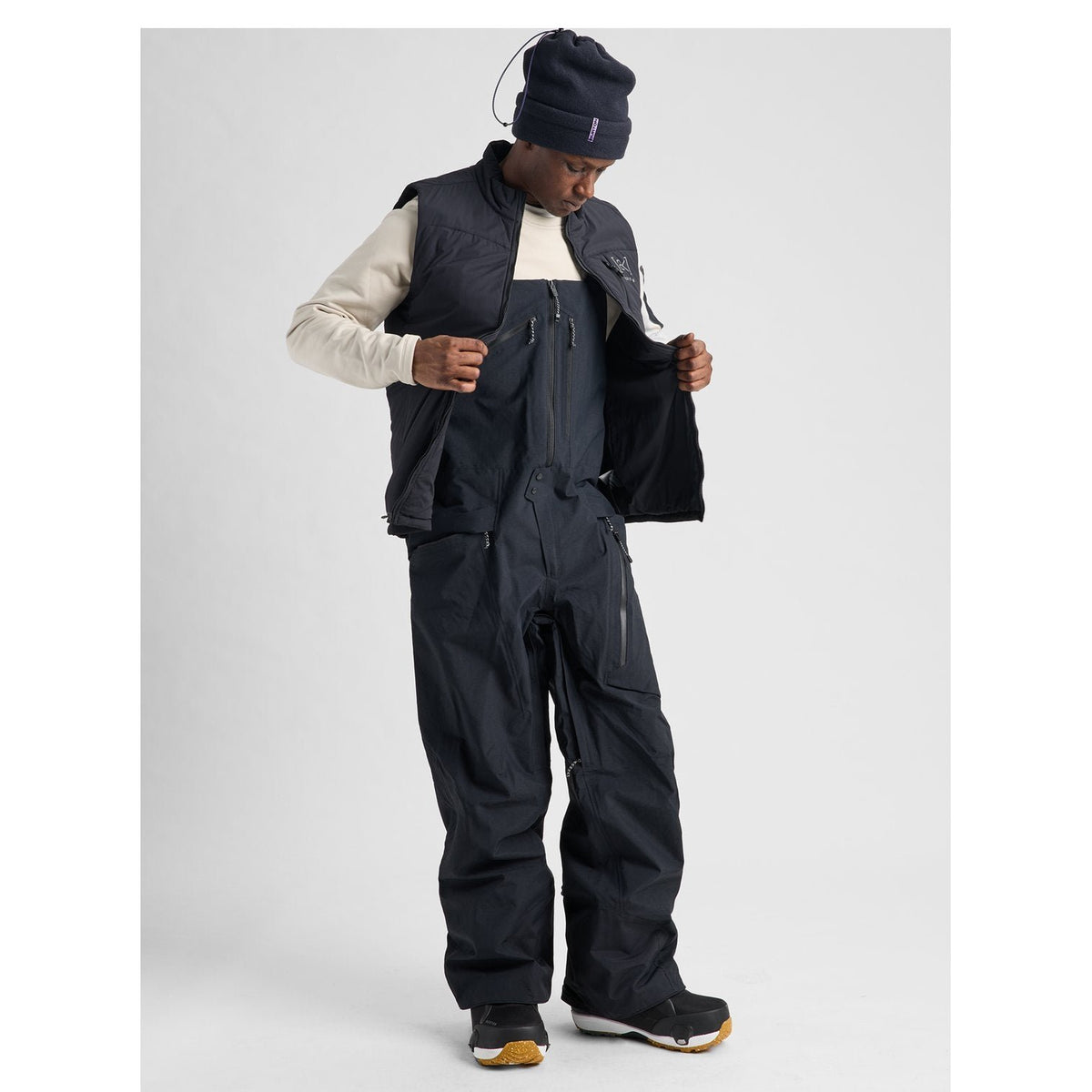 Mens [Ak] Cyclic Gore-Tex 2L Bib Pants True Black - Image 3