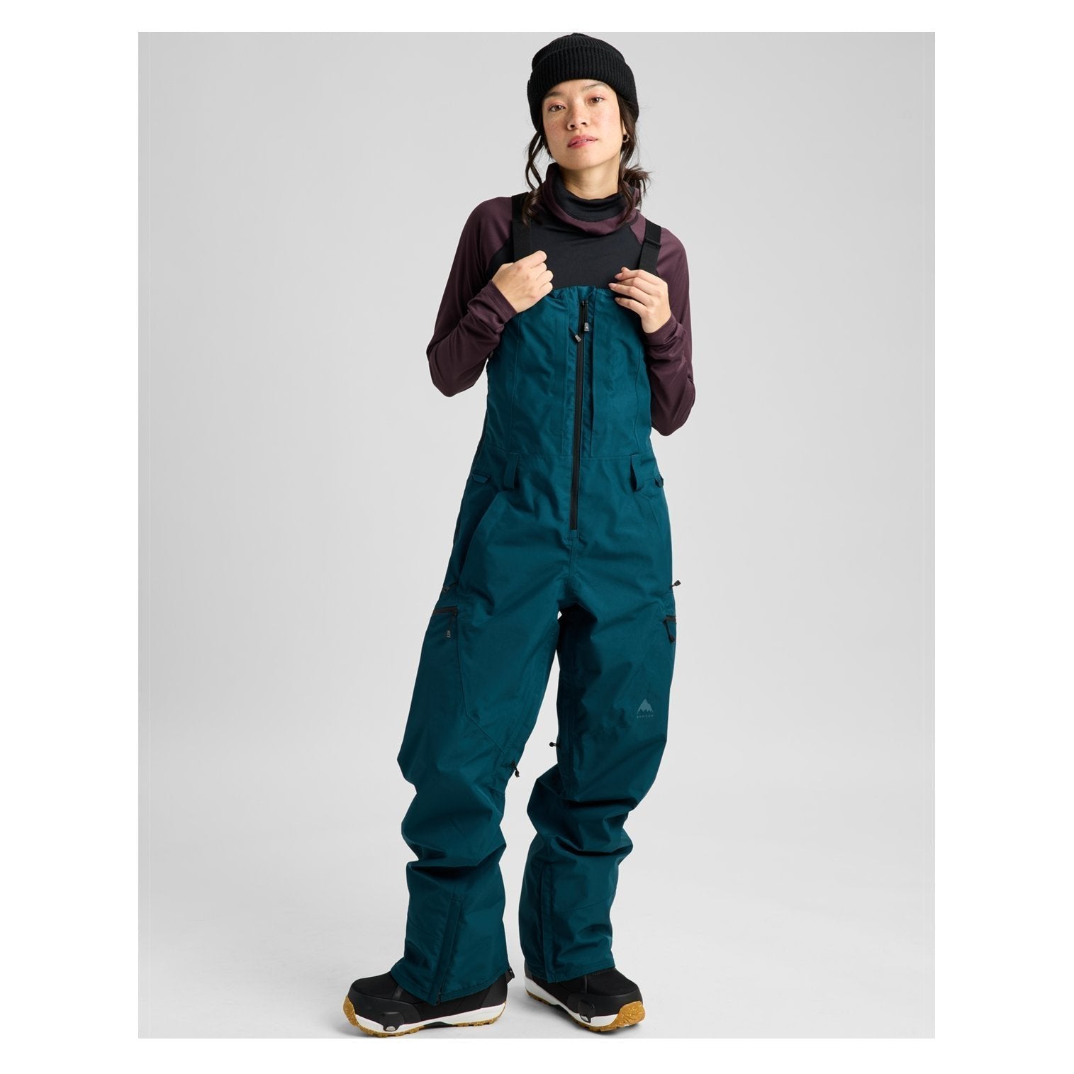 Womens Reserve Gore-Tex 2L Bib Pants Atlantic Teal - Image 3