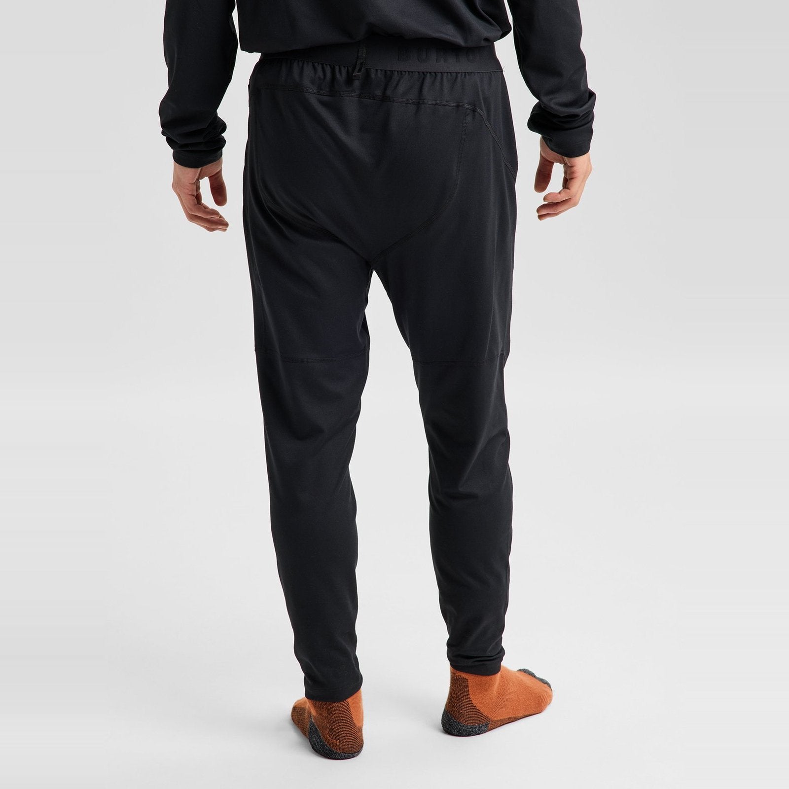 Mens Synthetic Midweight Base Layer Pants True Black - Image 3