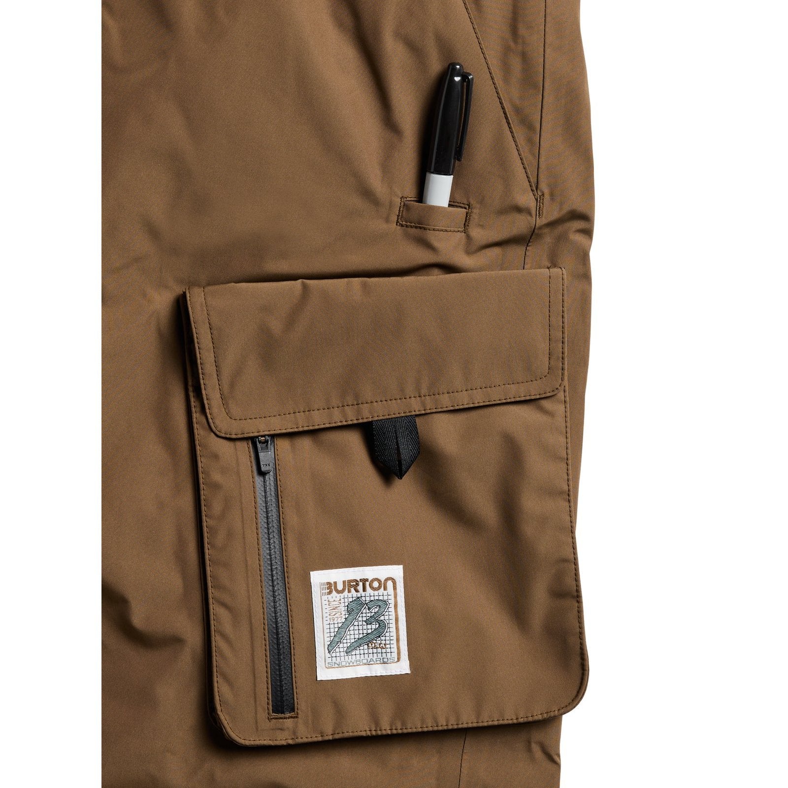 Mens 2L Baggy Cargo Pants Earth Ship Brown - Image 3