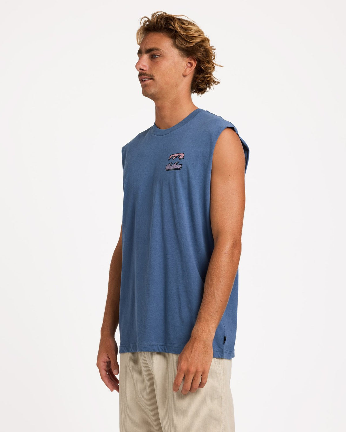 Mens Heritage Arch Muscle China Blue - Image 3