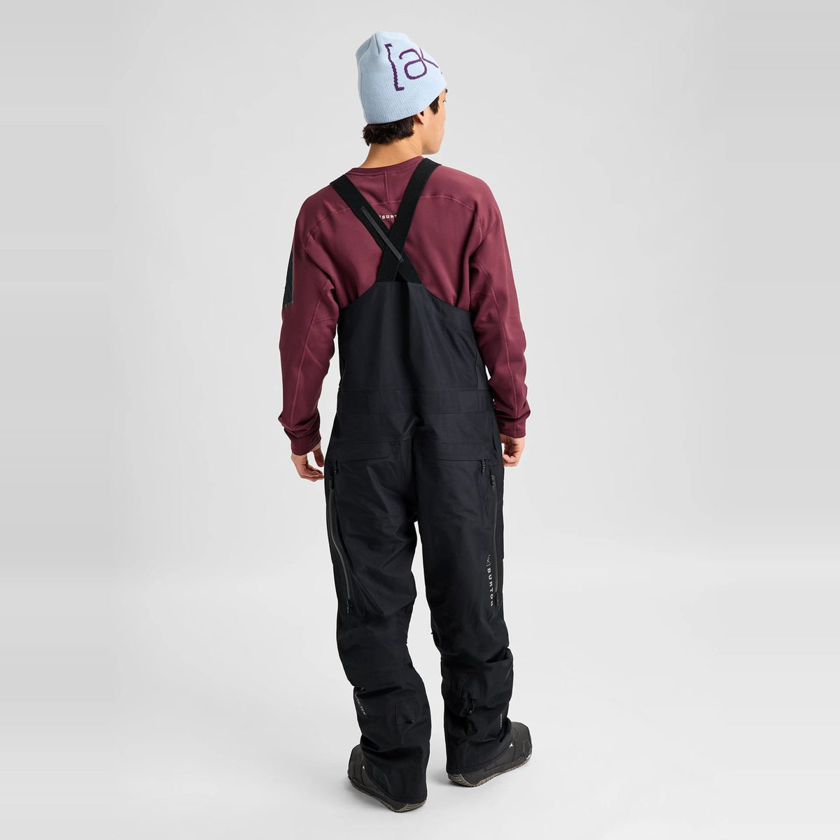 Mens [Ak] Freebird Gore‑Tex 3L Stretch Bib Pants True Black - Image 3