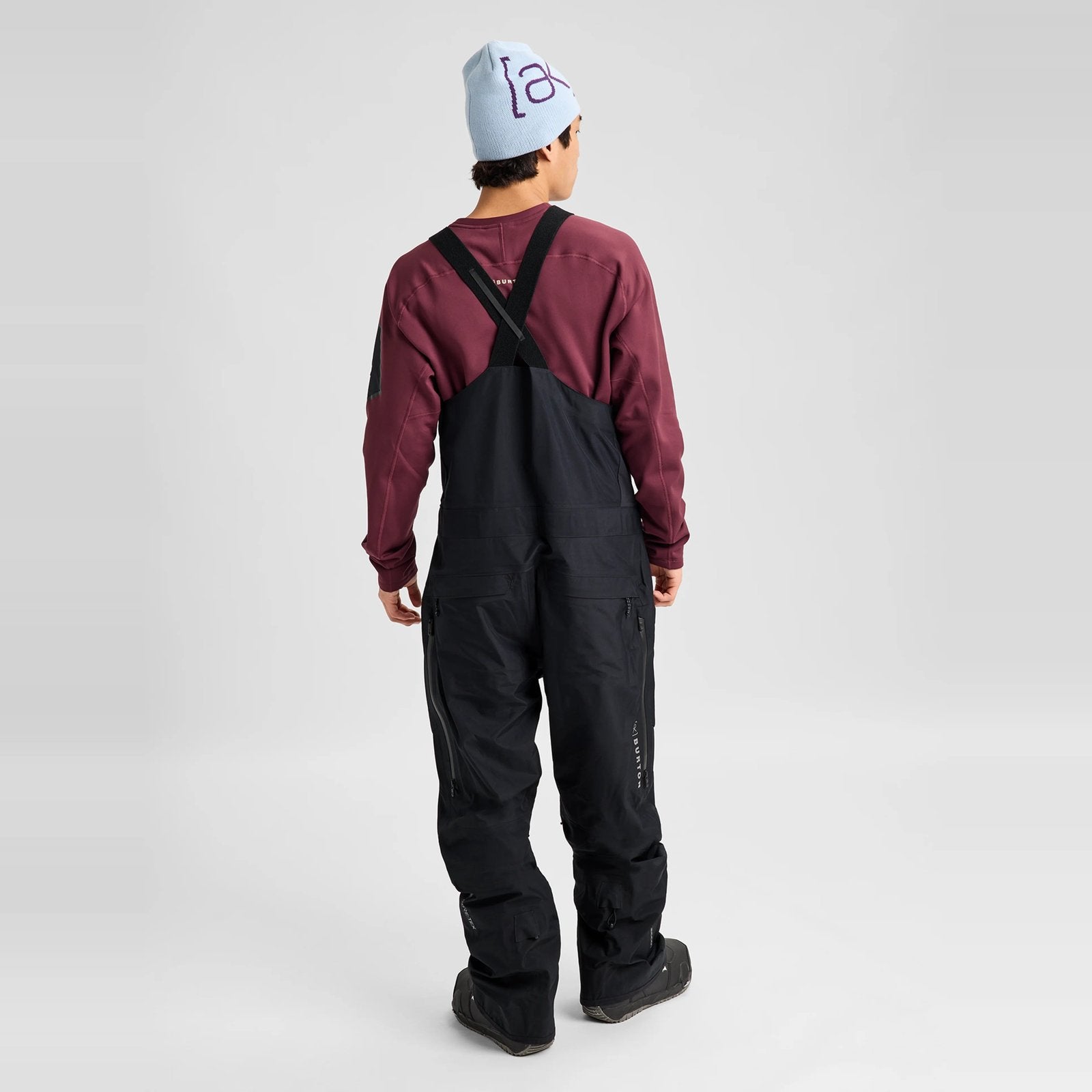 Mens [Ak] Freebird Gore‑Tex 3L Stretch Bib Pants True Black - Image 3