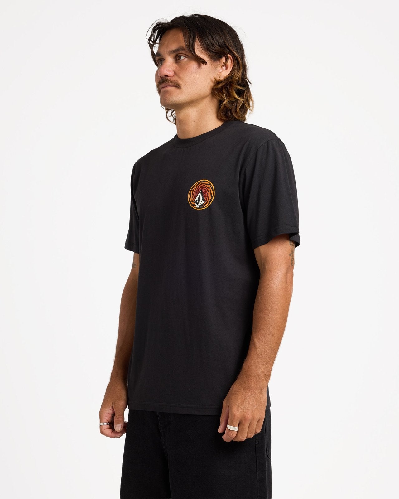 Mens Warpstone T-Shirt Black - Image 3