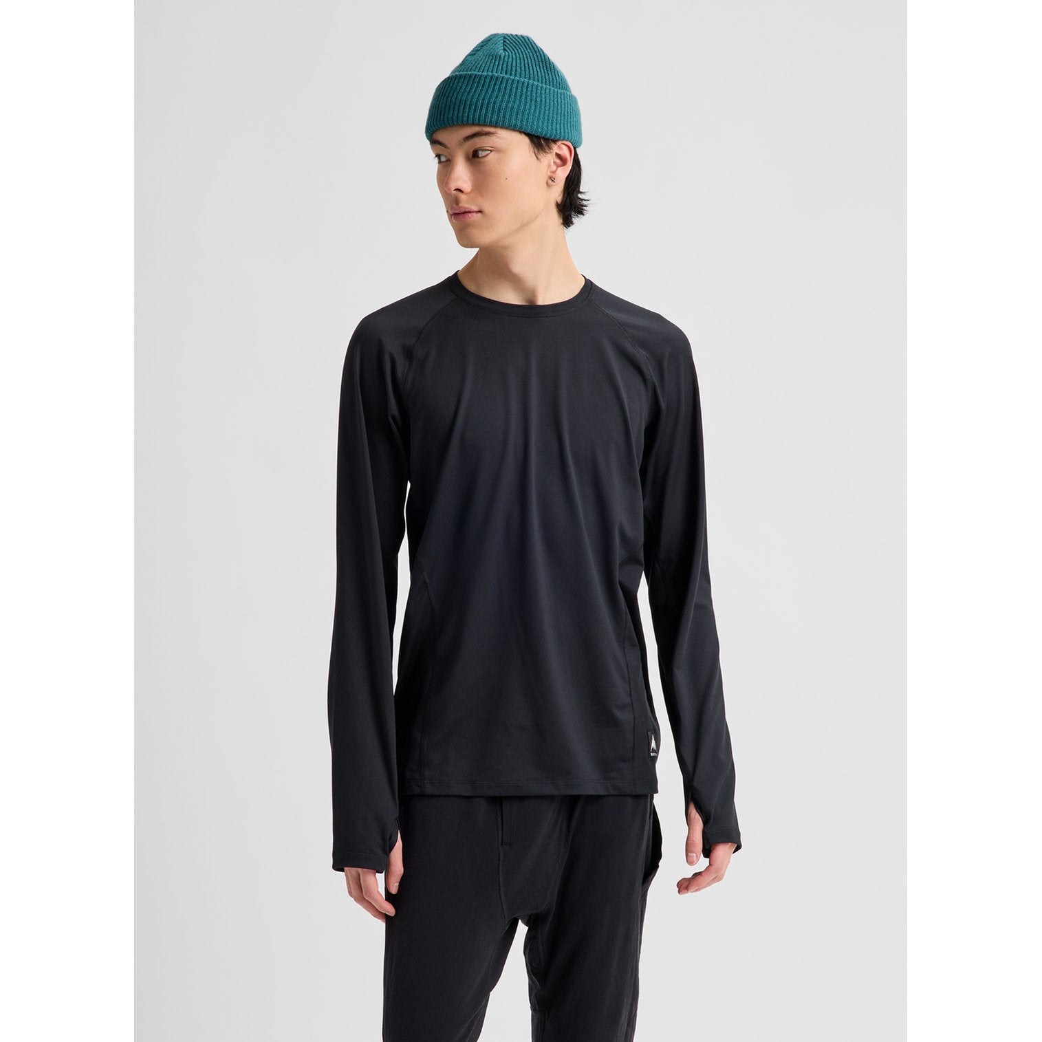 Mens Synthetic Midweight Base Layer Crew True Black - Image 3