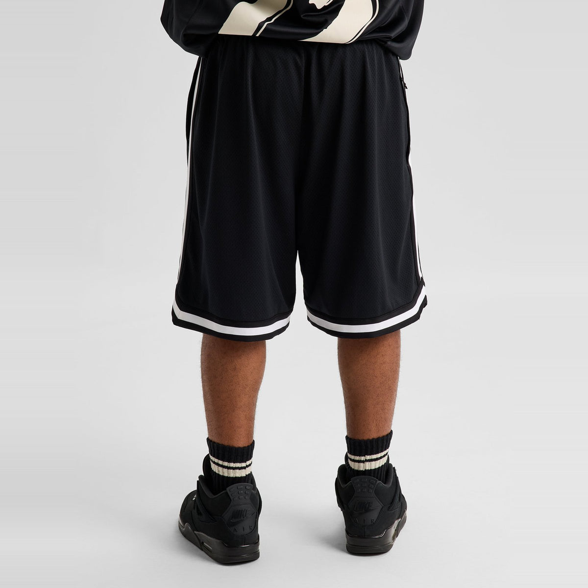 Mens Jersey Shorts True Black - Image 3