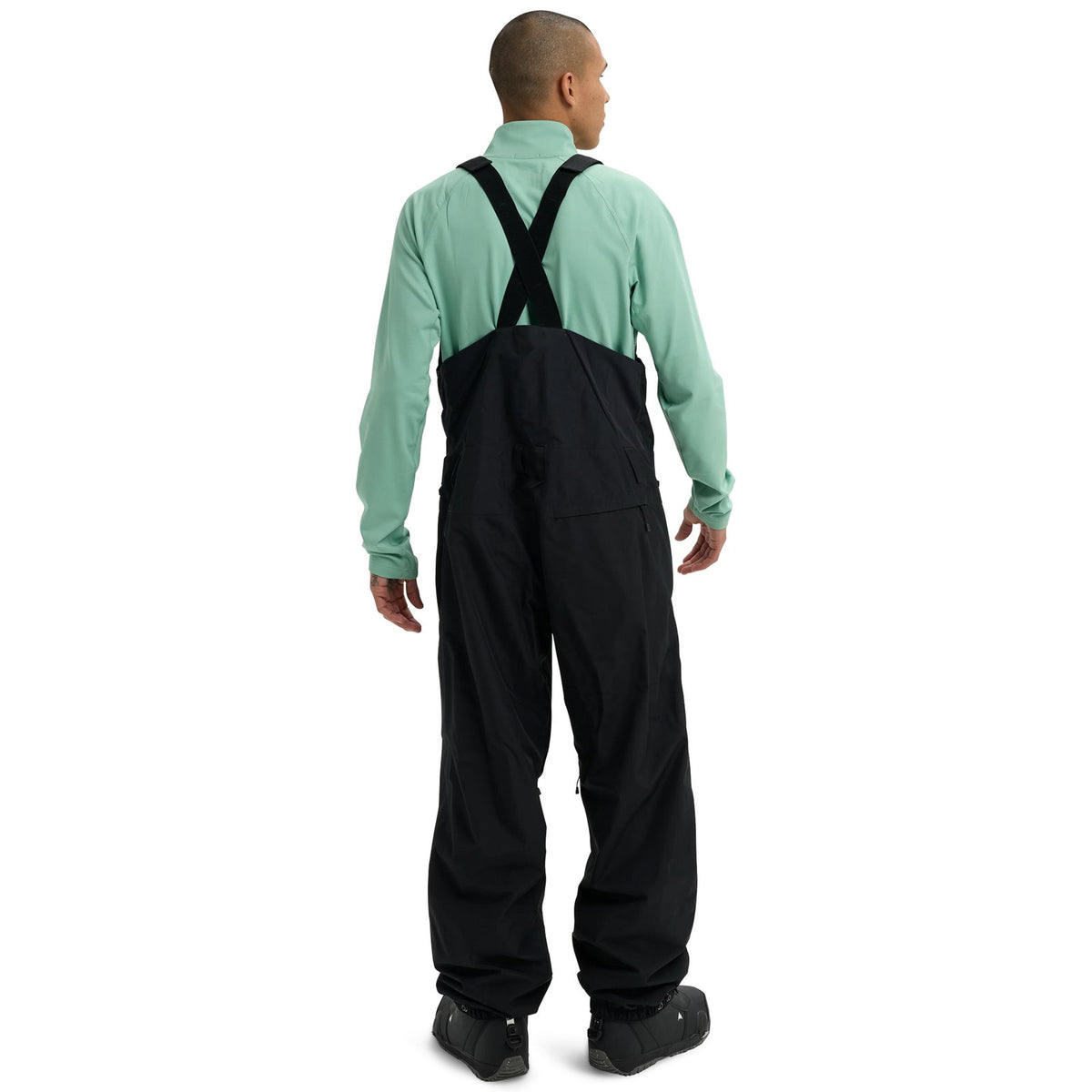 Mens Reserve 2L Relaxed Bib Pants True Black - Image 3