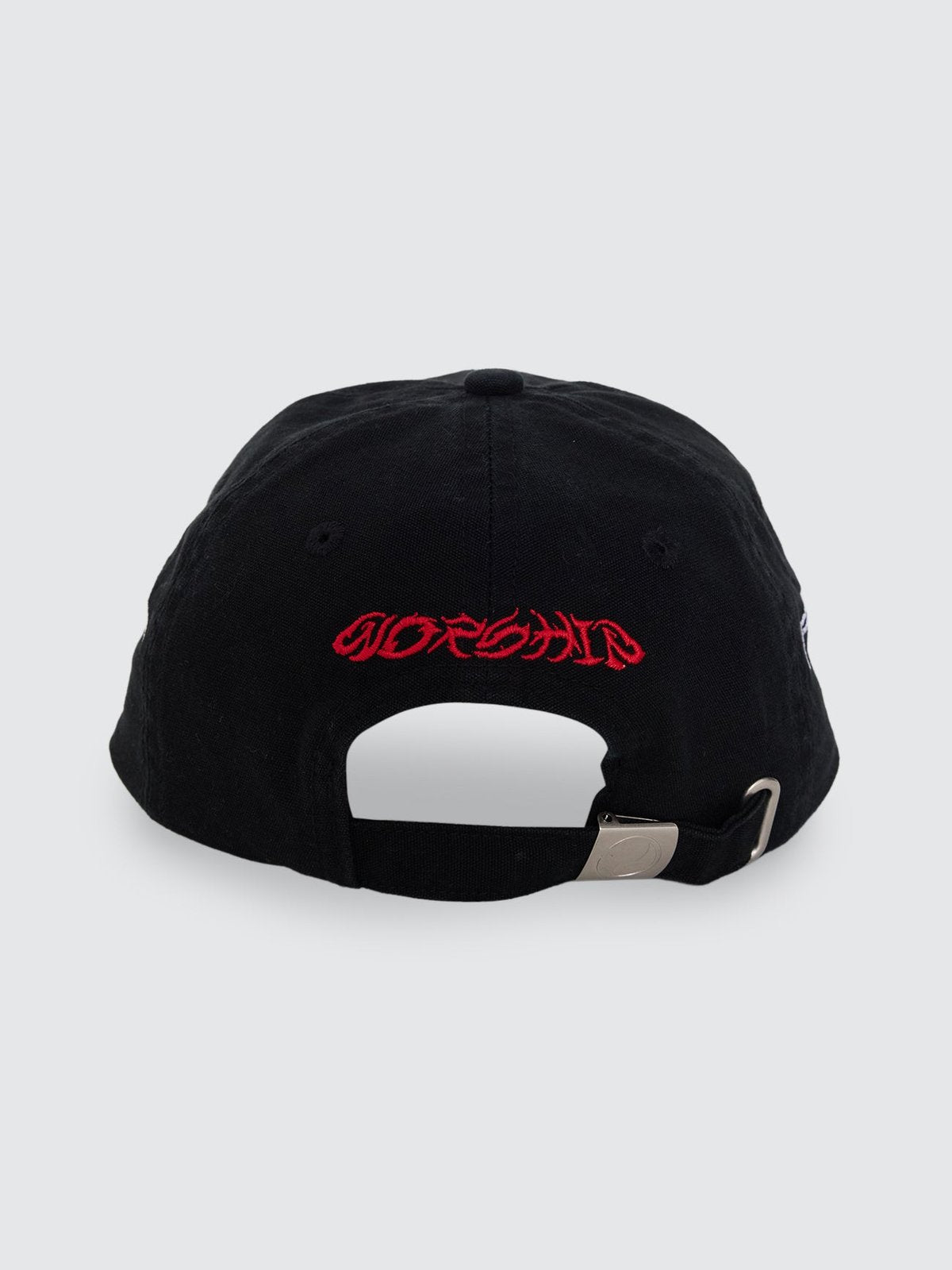 Pitted 6 Panel Hat Black - Image 3