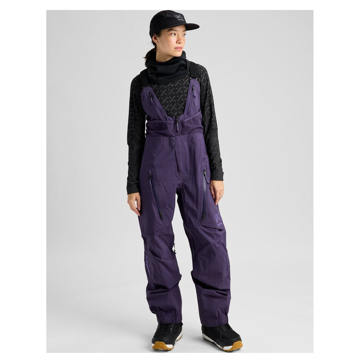 Womens [Ak] Acamar Gore-Tex Pro 3L Bib Pants Nightshade Purple - Image 3
