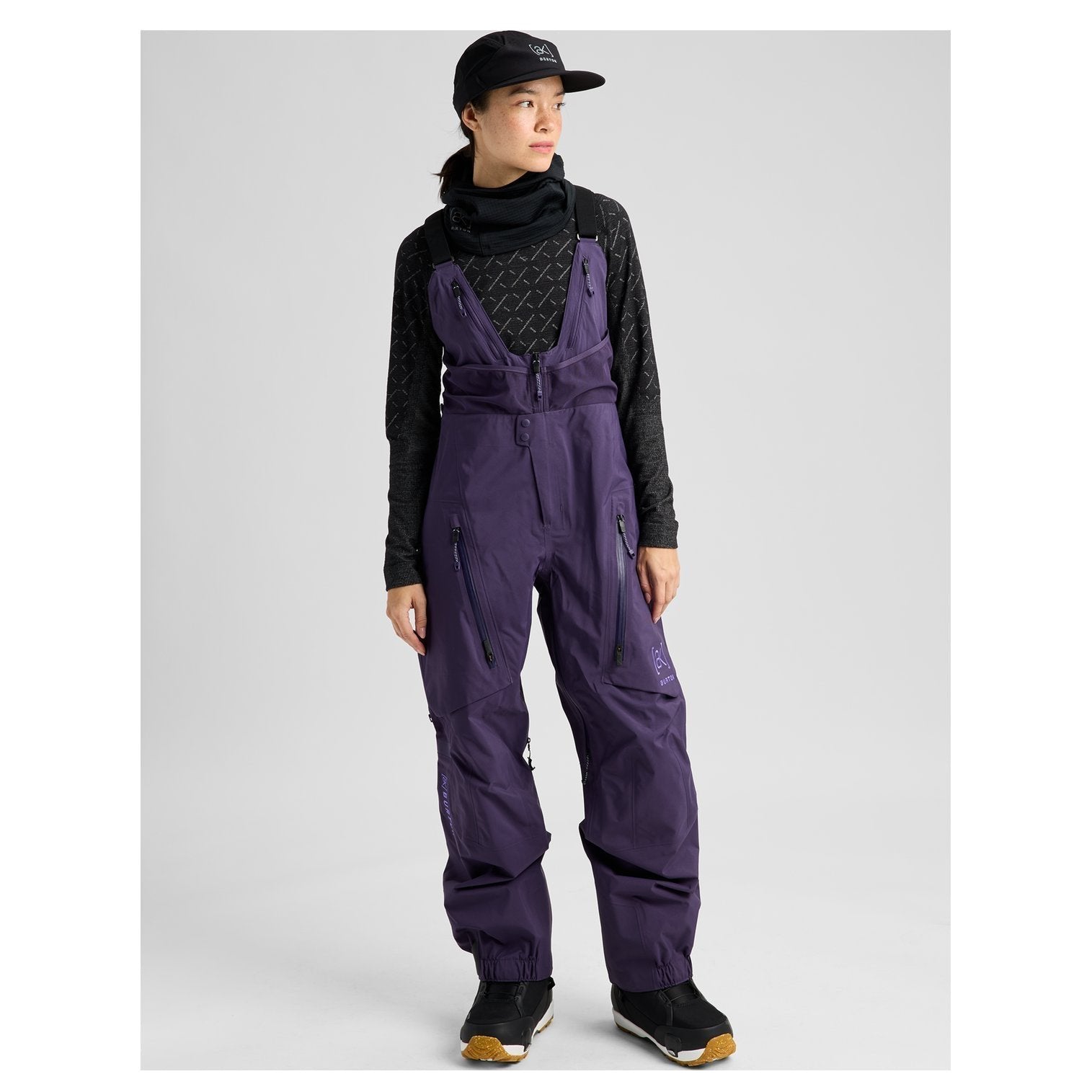 Womens [Ak] Acamar Gore-Tex Pro 3L Bib Pants Nightshade Purple - Image 3